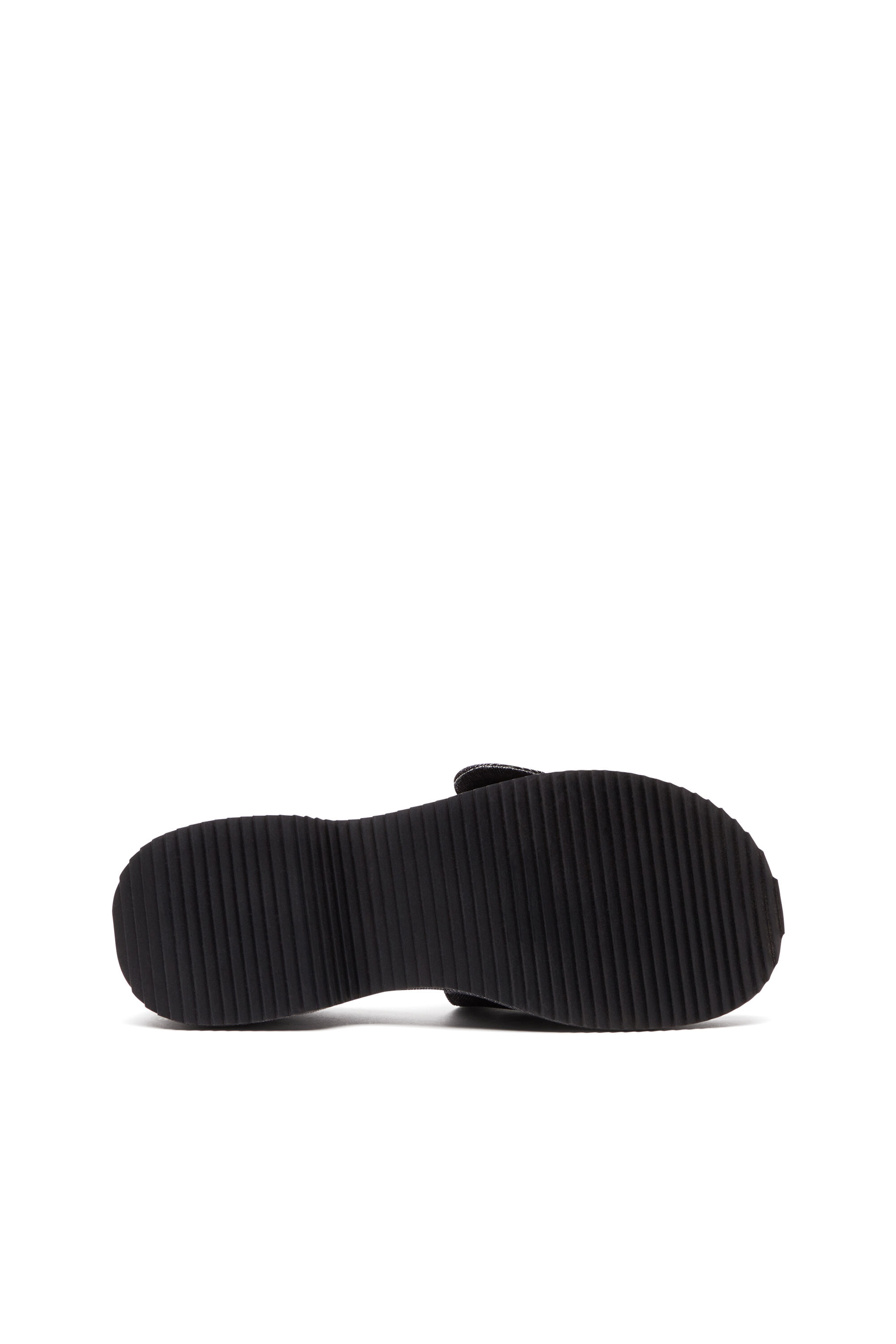 Diesel - SA-OVAL D PF W, Woman's Sa-Oval D-Denim slide sandals with Oval D strap in Black - 5