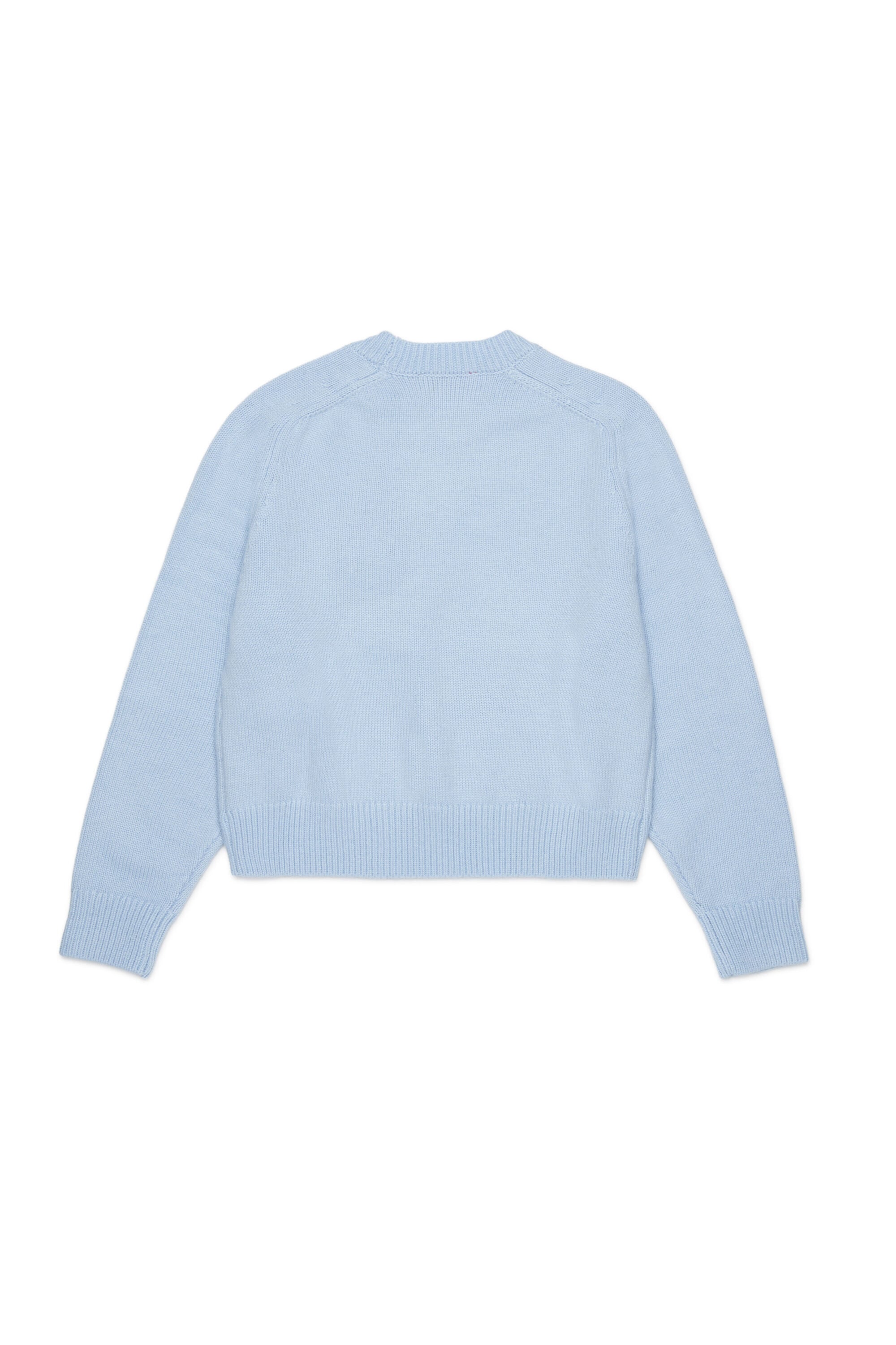 Diesel - KIMLIN, Woman's Cashmere-enriched jumper with Oval D logo in Light Blue - 2