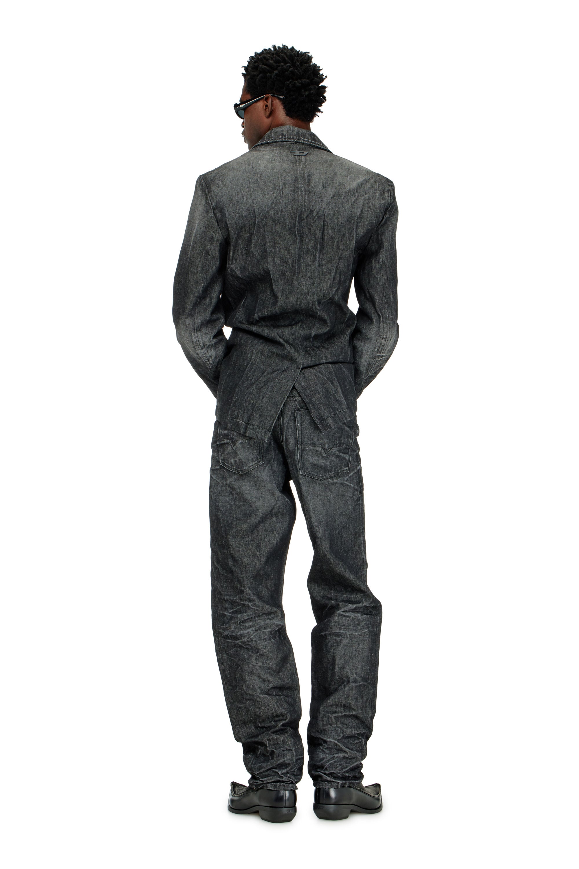 Diesel - Man's Regular Jeans 1991 D-Voeed 09R39, Black/Dark grey - 3