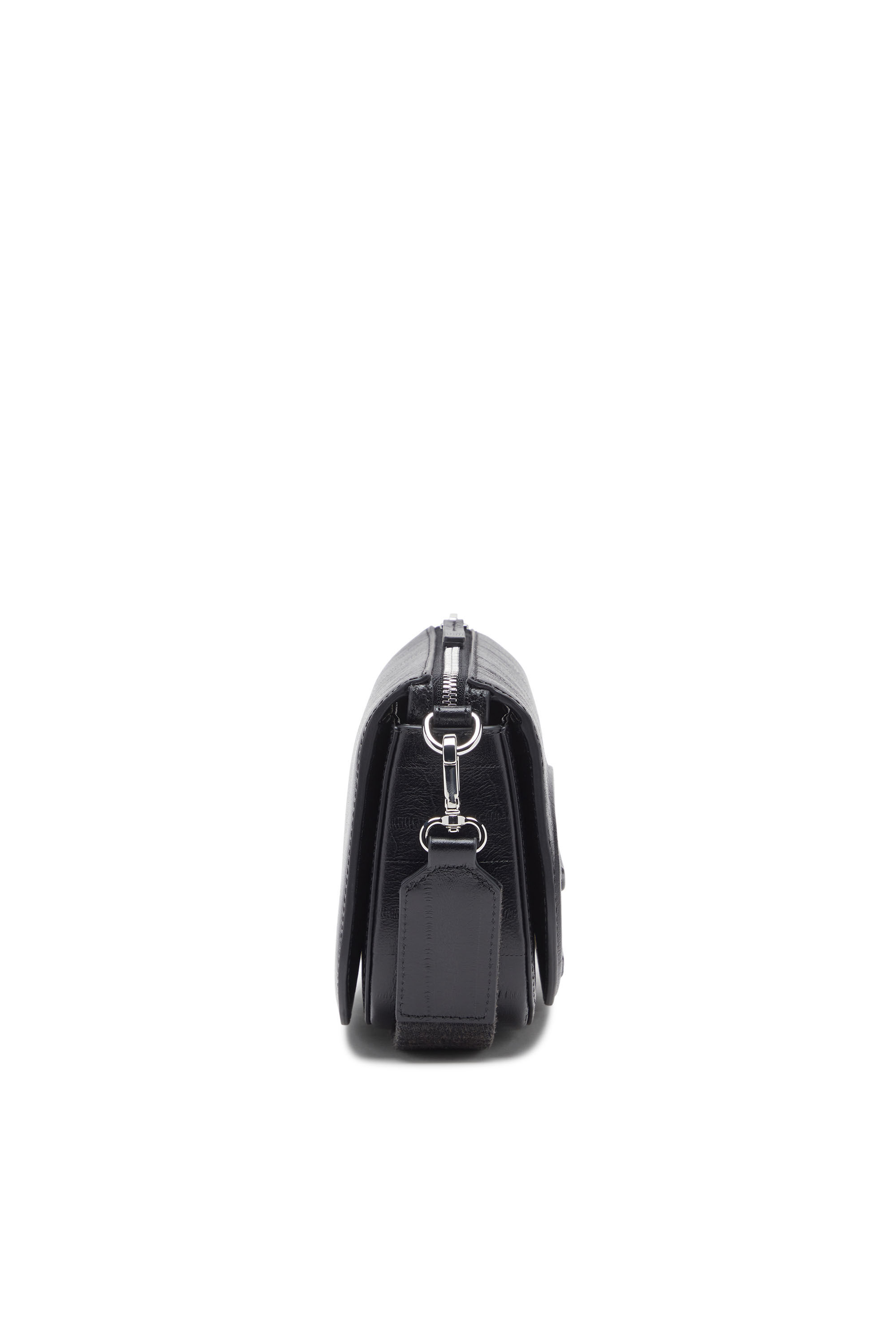 Diesel - 1DR CAMERA BAG, Man's 1DR-Camera bag in eel-effect leather in Black - 4