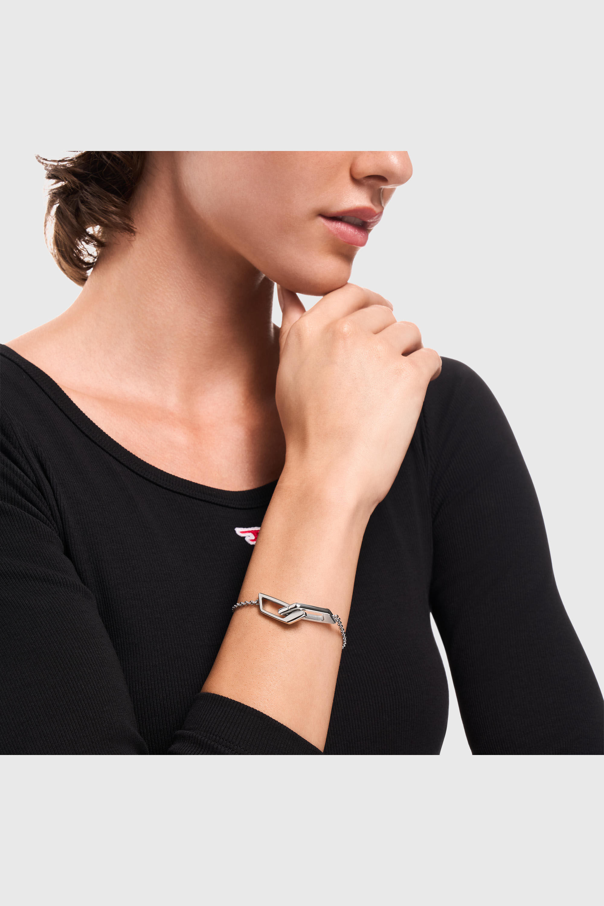 Diesel - DX1726040, Unisex's Stainless Steel Chain Bracelet in Silver - 5