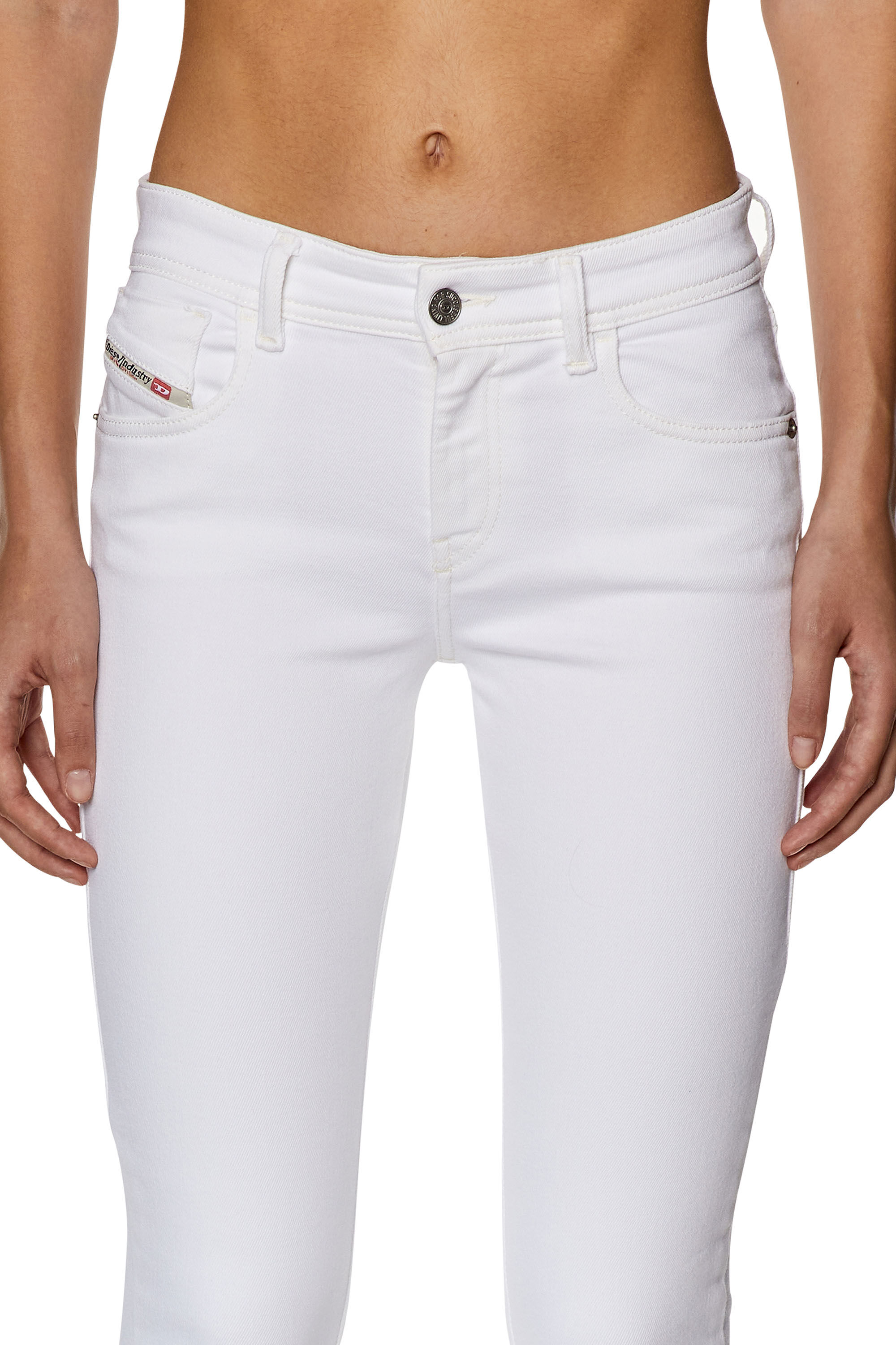 Diesel - Super skinny Jeans 2017 Slandy 09F90, White - Image 5