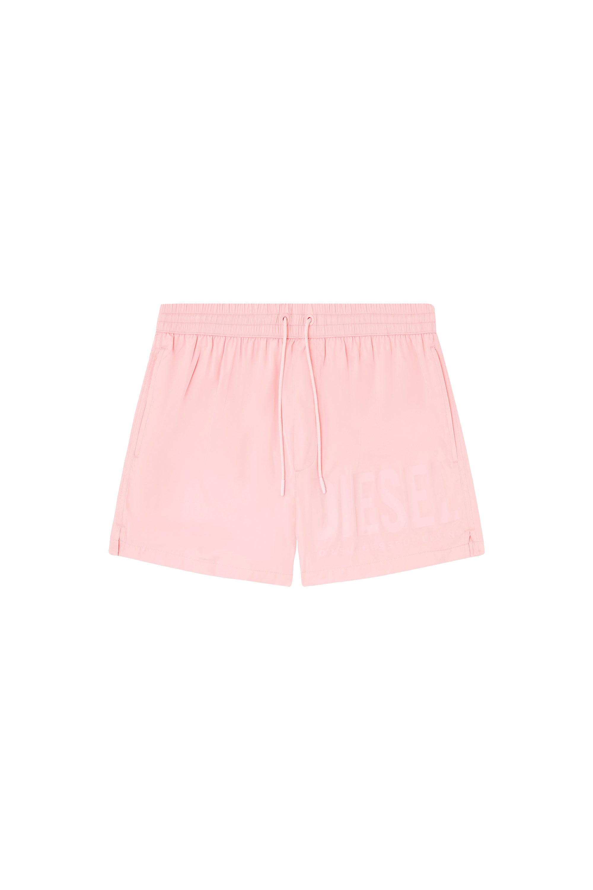 Men's Swim shorts with logo print | Pink | Diesel