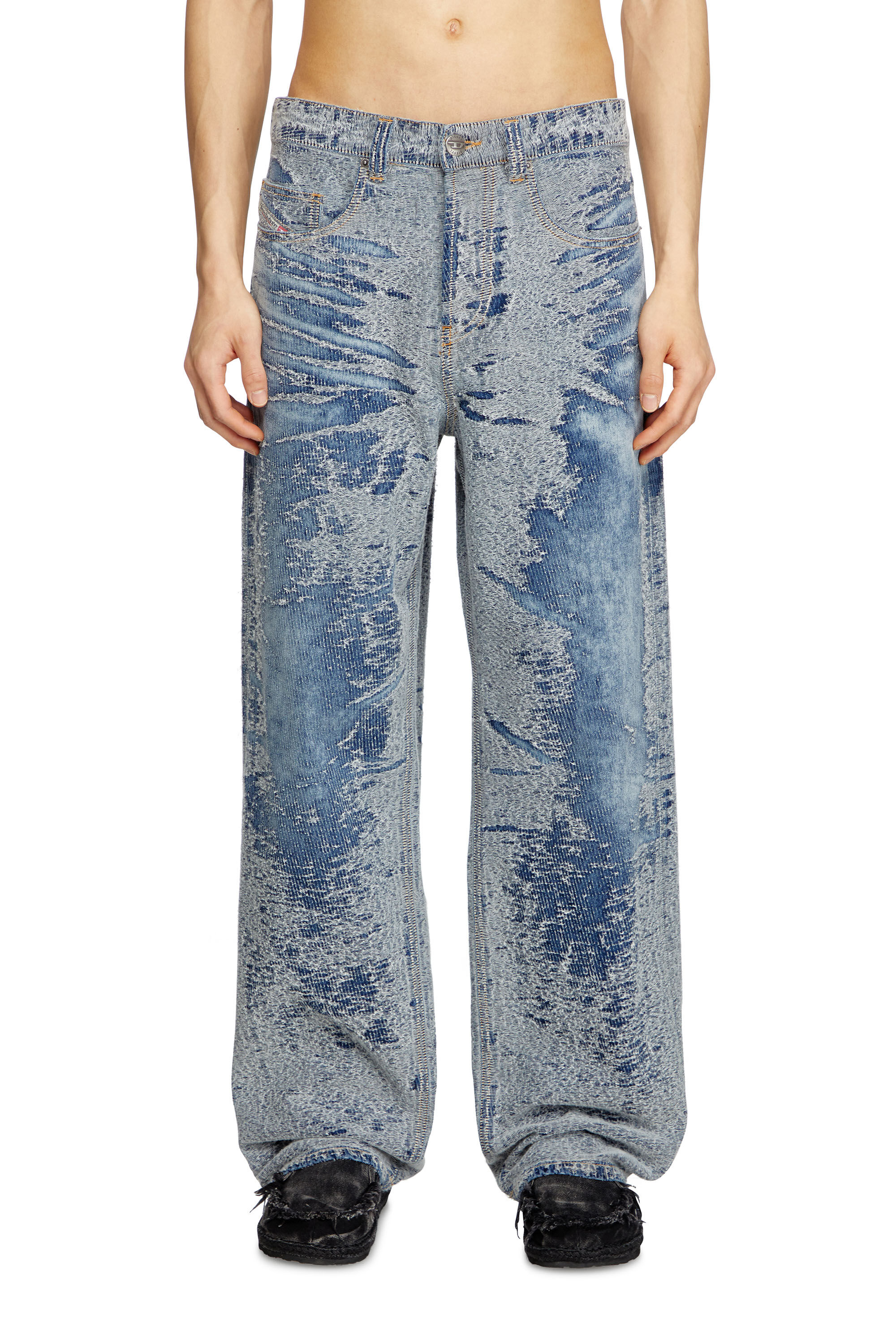 Diesel - Man's Relaxed Jeans 2001 D-Macro 007W4, Medium blue - 3