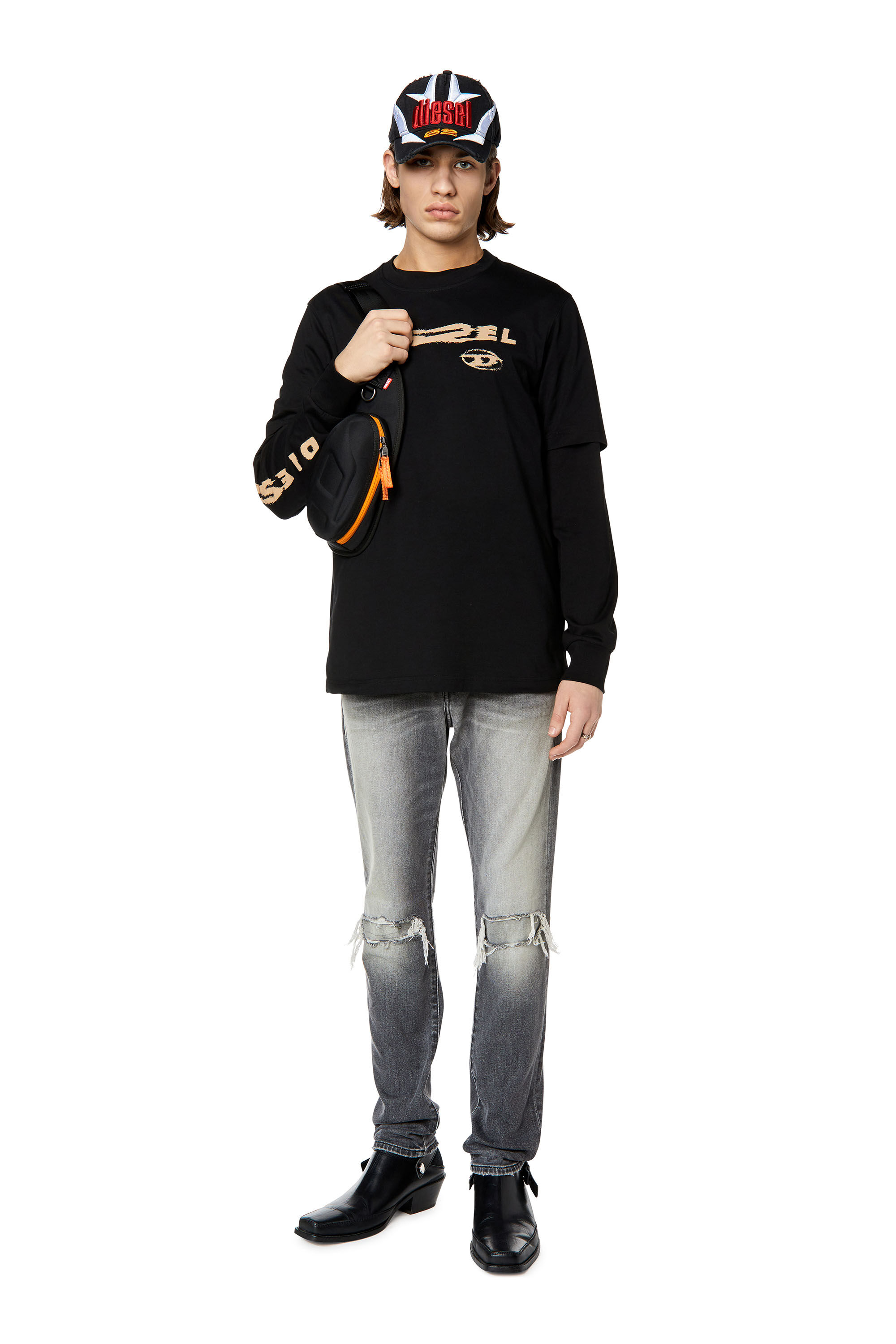 Diesel - T-JUST-G9, Black - Image 1