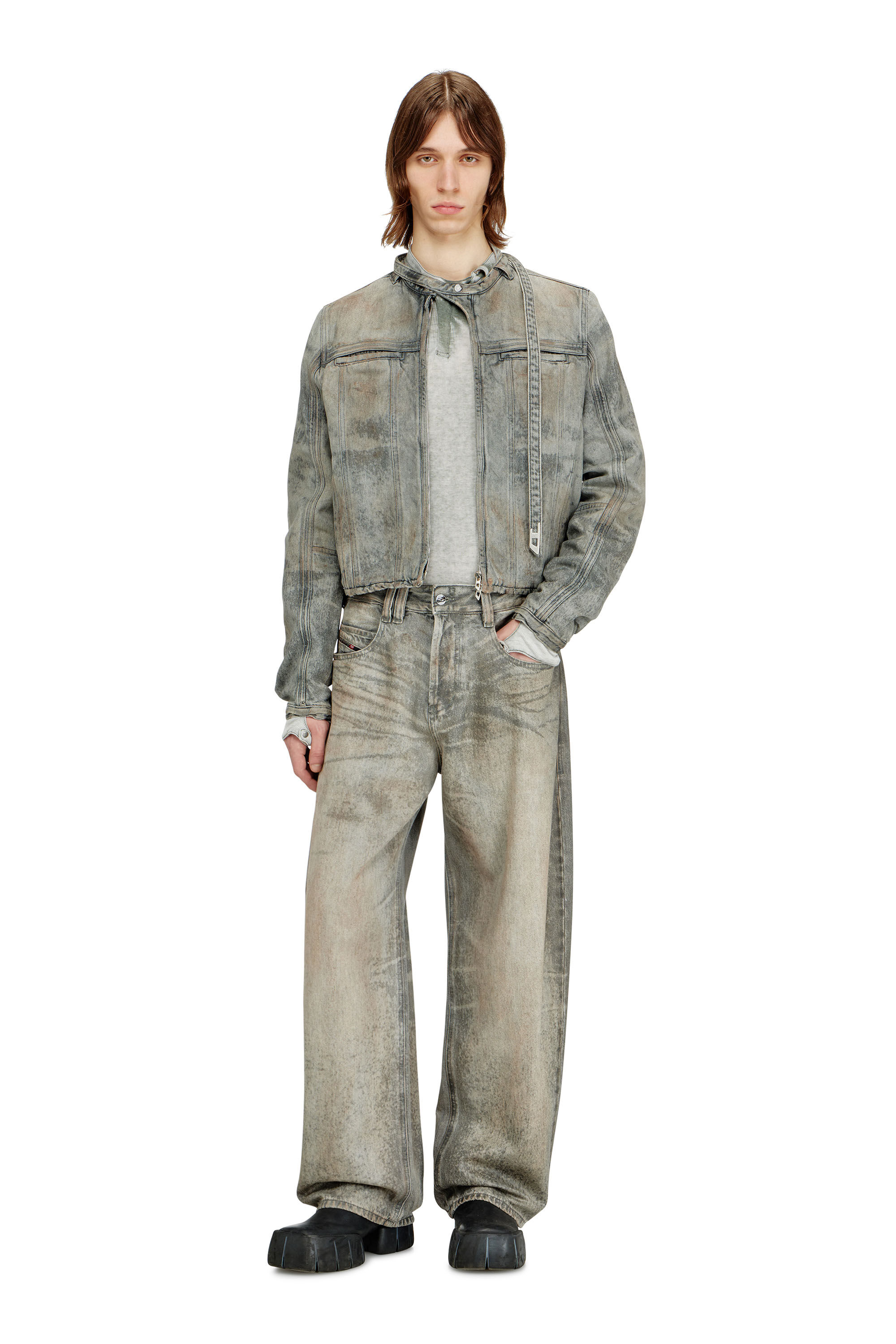 Diesel - Unisex's Relaxed Jeans 1997 D-Enim-M 09P24, Grey - 1