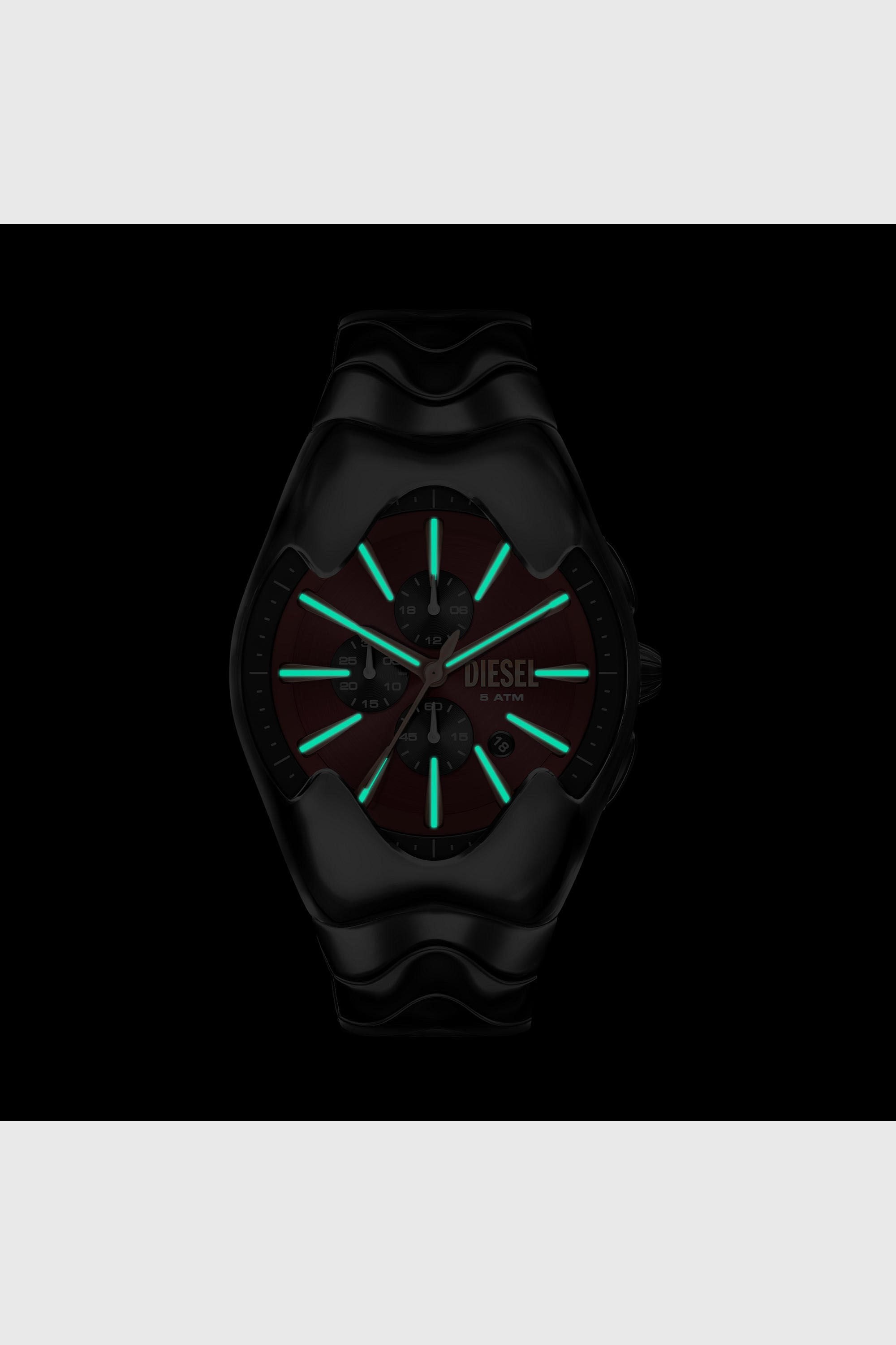 Diesel - DZ4713 WATCH, Man's Mercurial gunmetal stainless steel watch in Black - 6