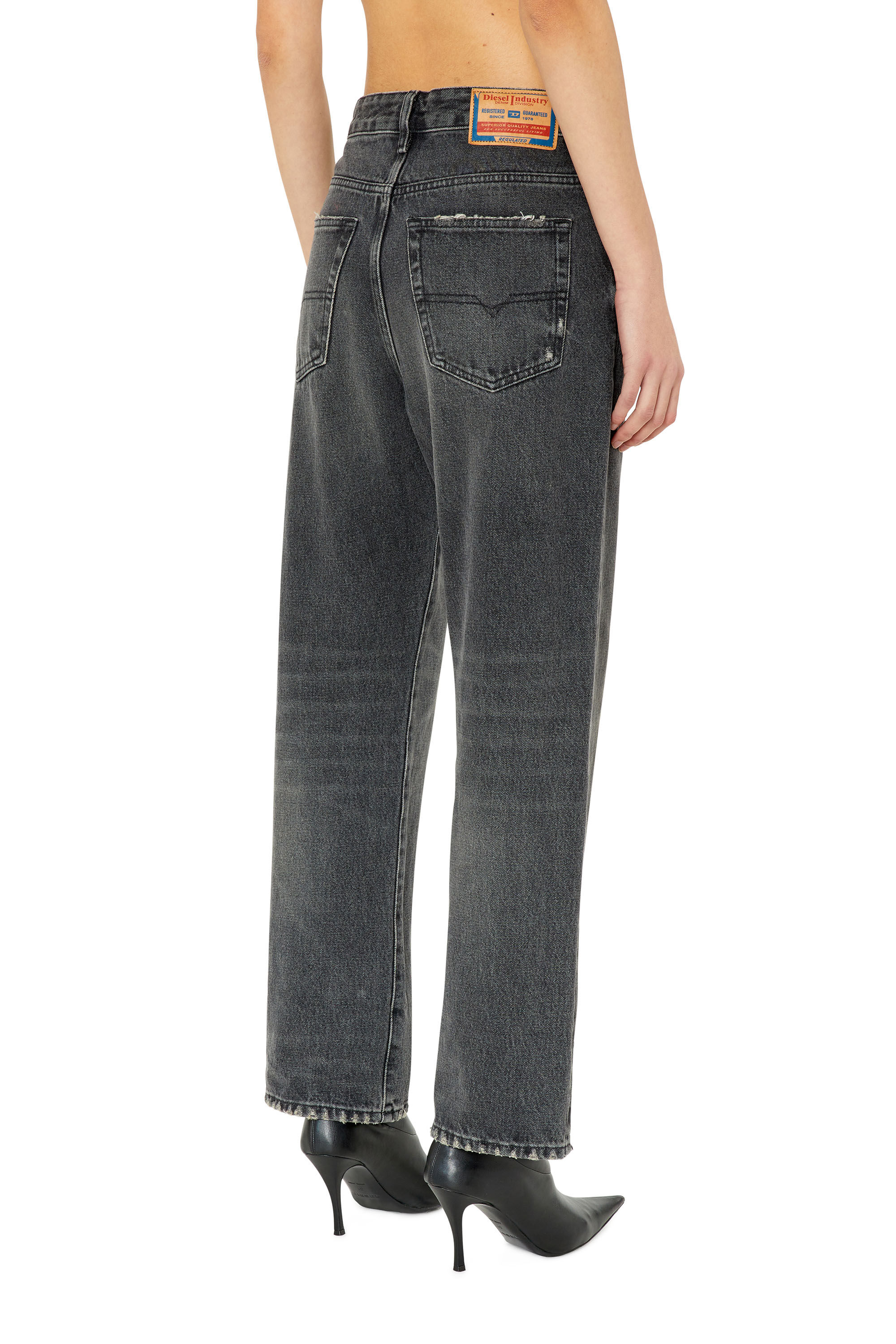 Diesel - 1999 D-Reggy 007K8 Straight Jeans, Black/Dark grey - Image 4