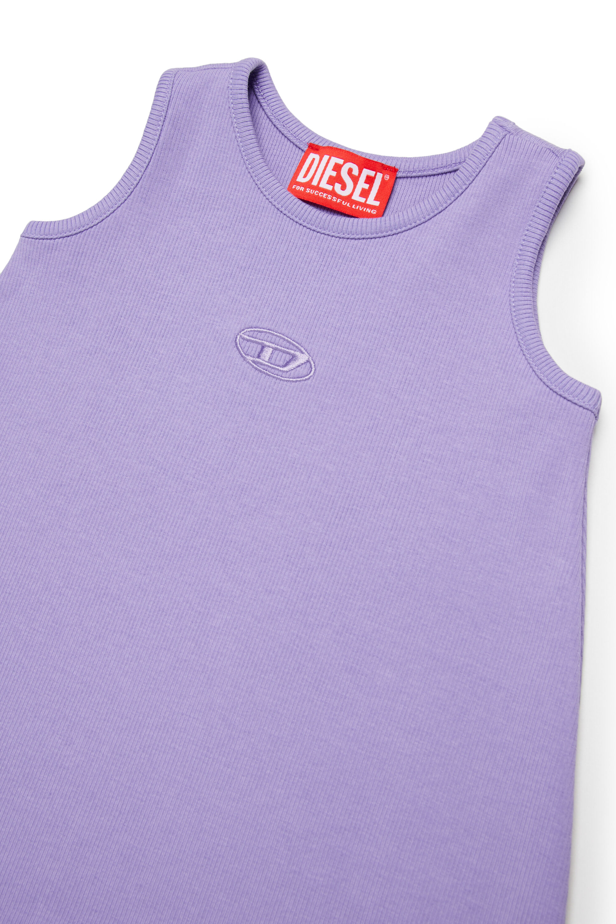 Diesel - DASPYB, Woman's Tank dress with embroidered logo in Violet - 3