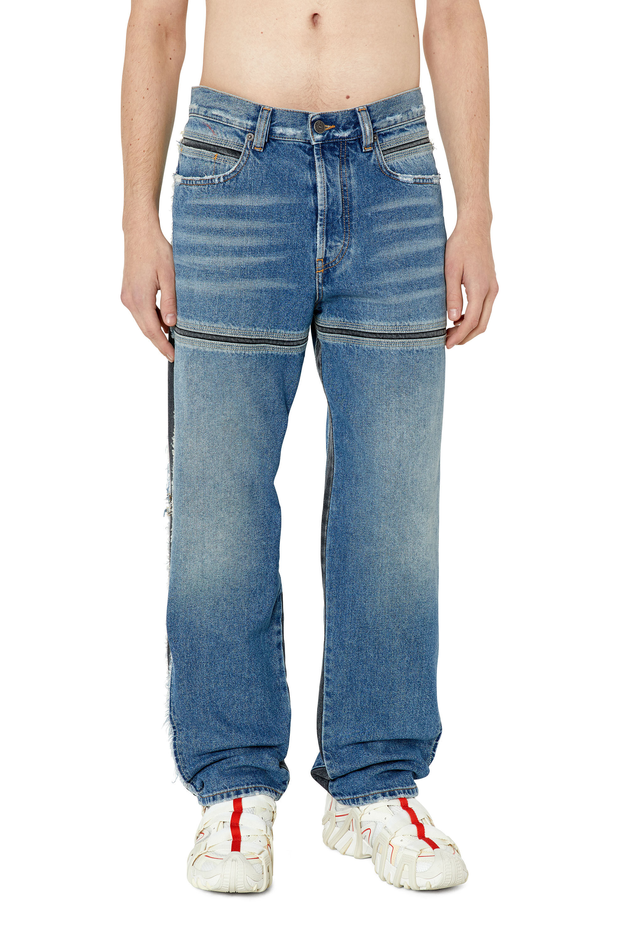 Diesel - Man's Straight Jeans D-Mand 09F20, Medium blue - 3