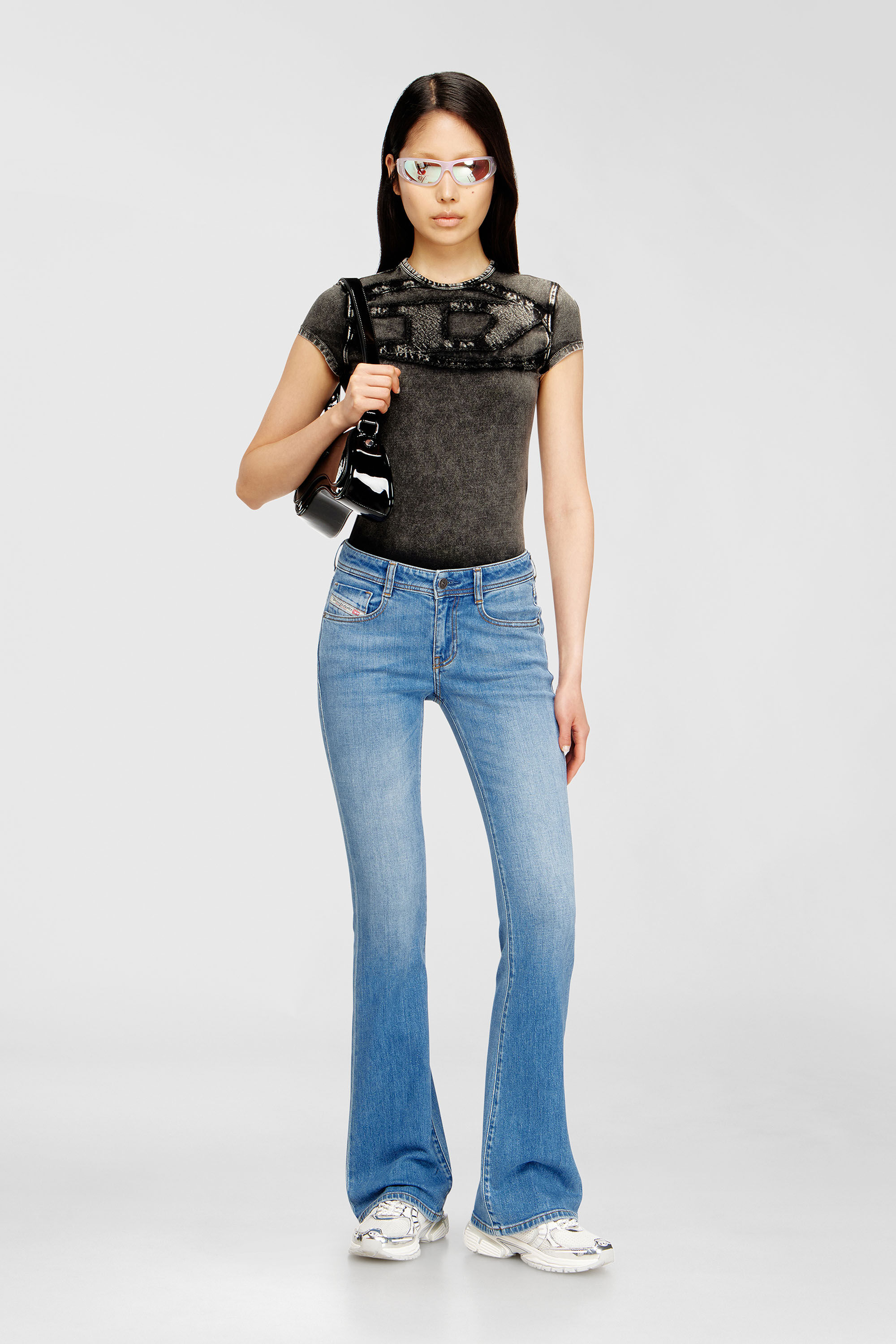 Diesel - Woman's Bootcut Jeans 1969 D-Ebbey 0ADBH, Light Blue - 1