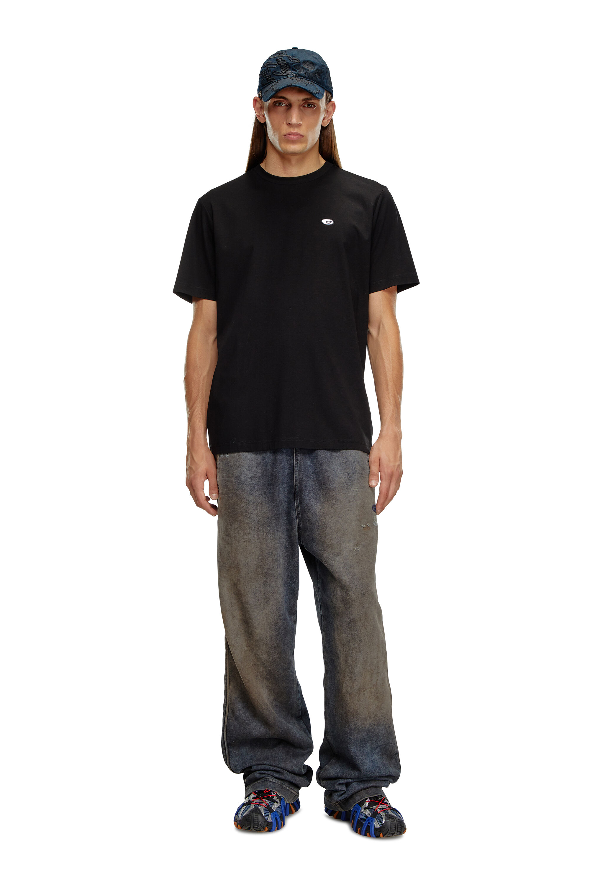Tシャツ・カットソー DIESEL Men T-shirt Black A038190AIJU 9XX Diesel Outlet: T-shirt men - Black | Diesel t-shirt