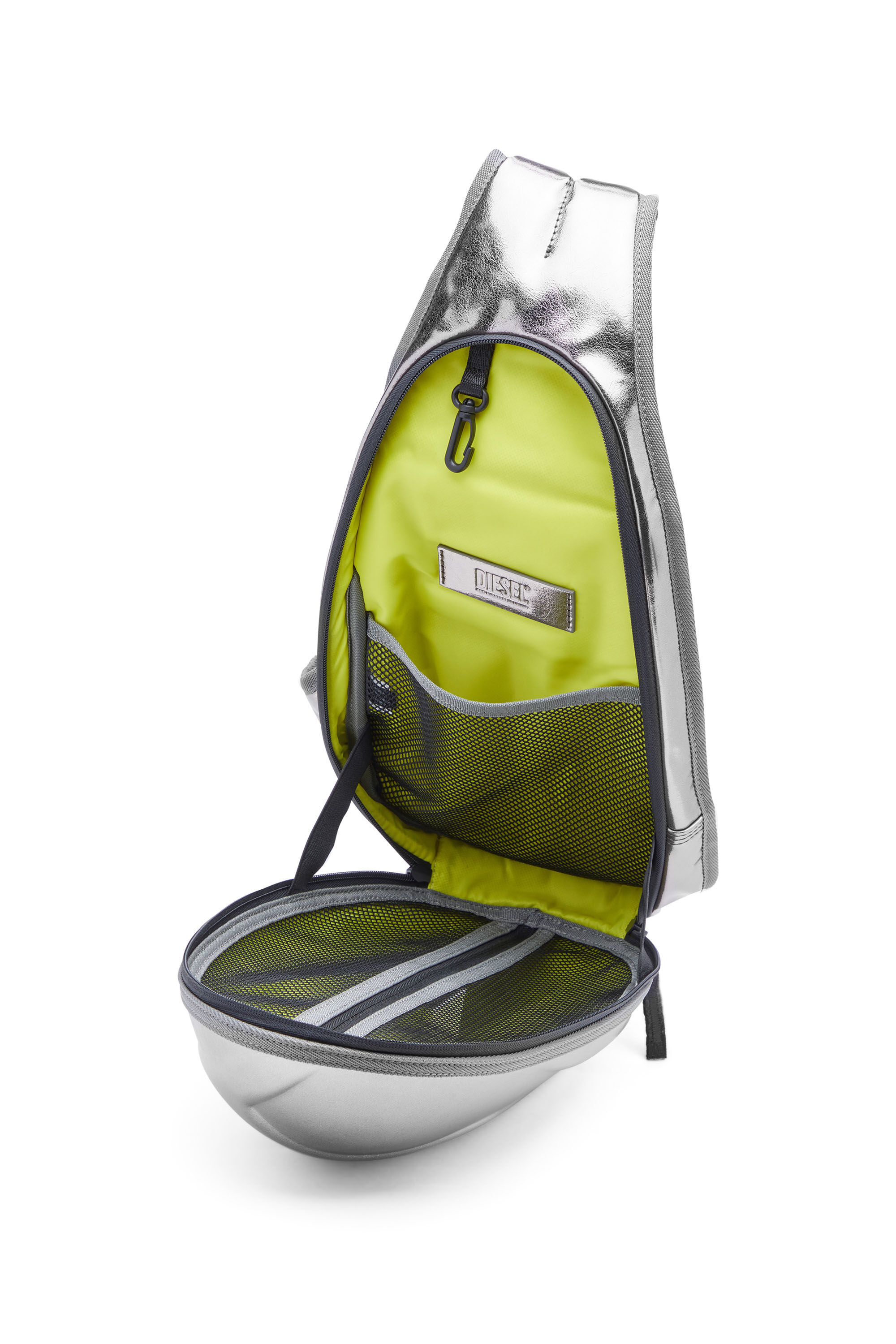 Diesel - 1DR-POD SLING BAG, Silver - Image 4