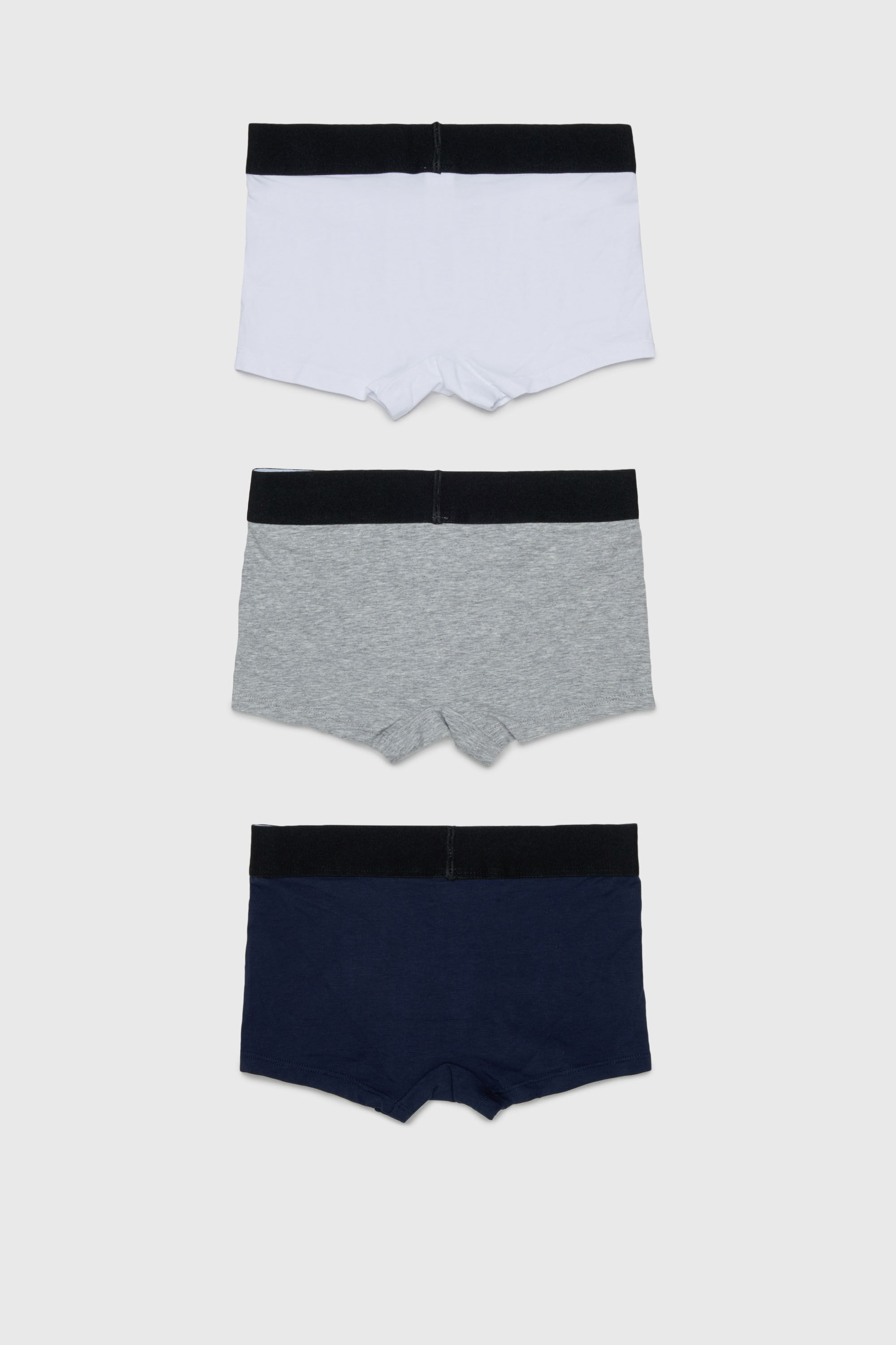 Diesel - UM-UMILLOTRIPACK-DD, Man's 3-pack boxer briefs in stretch cotton in Grey/Black - 2