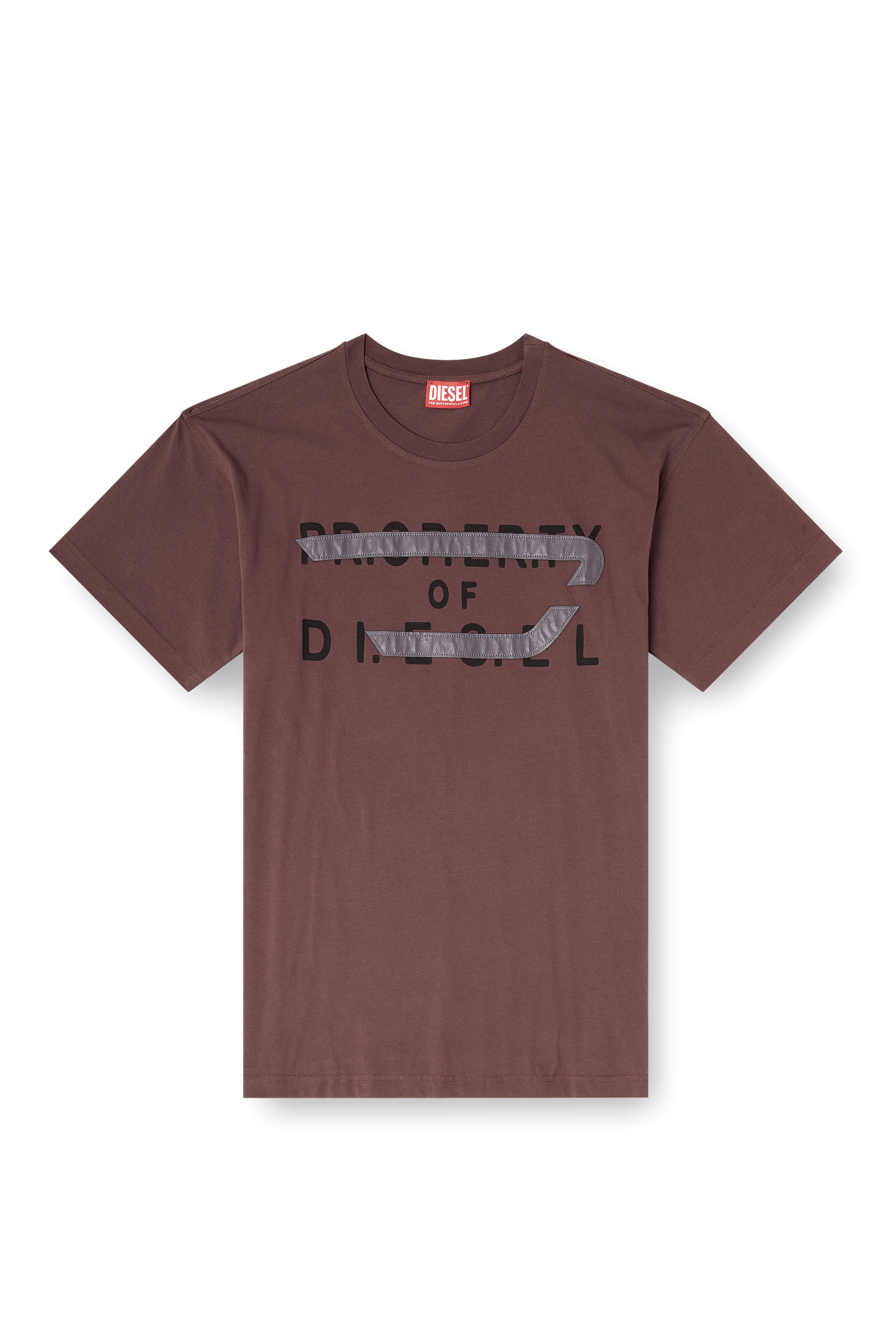 Diesel - T-NORM-V11, Man's Regular T-shirt with D appliqu&eacute; in null - 2