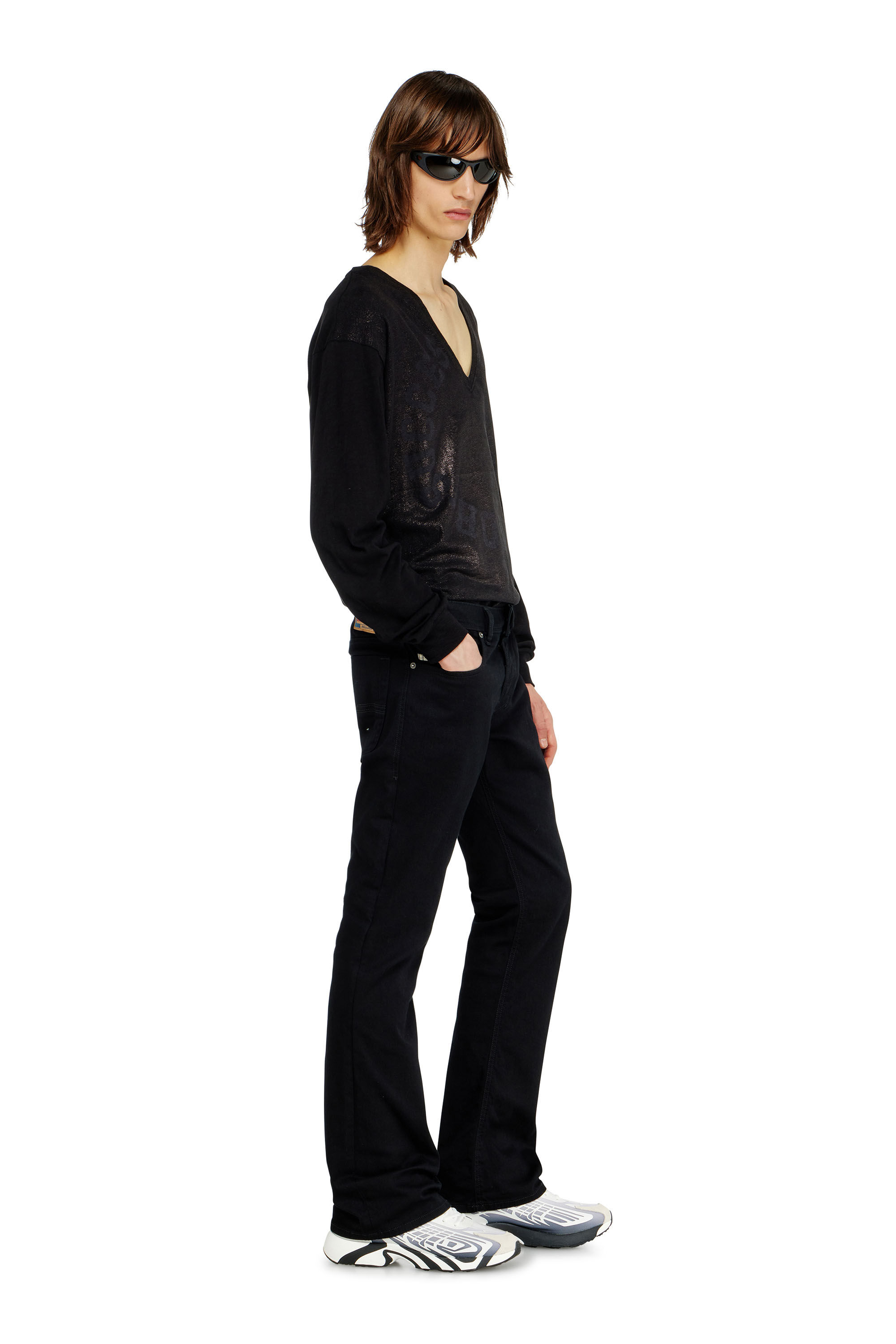Diesel - Man's Bootcut Jeans 2007 Zatiny 0688H, Black/Dark grey - 2