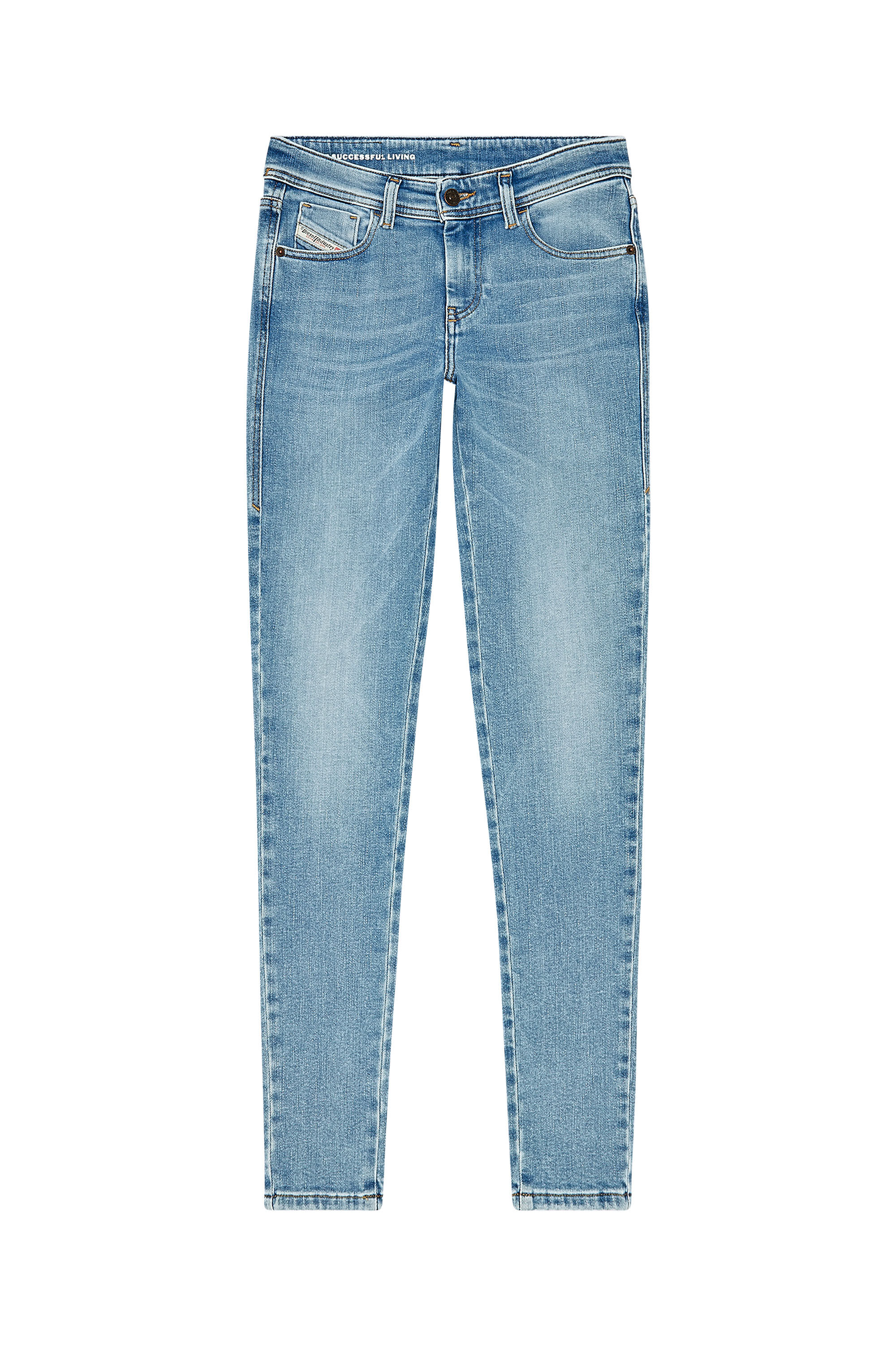 Diesel - Super skinny Jeans 2017 Slandy 09H85, Light Blue - Image 2