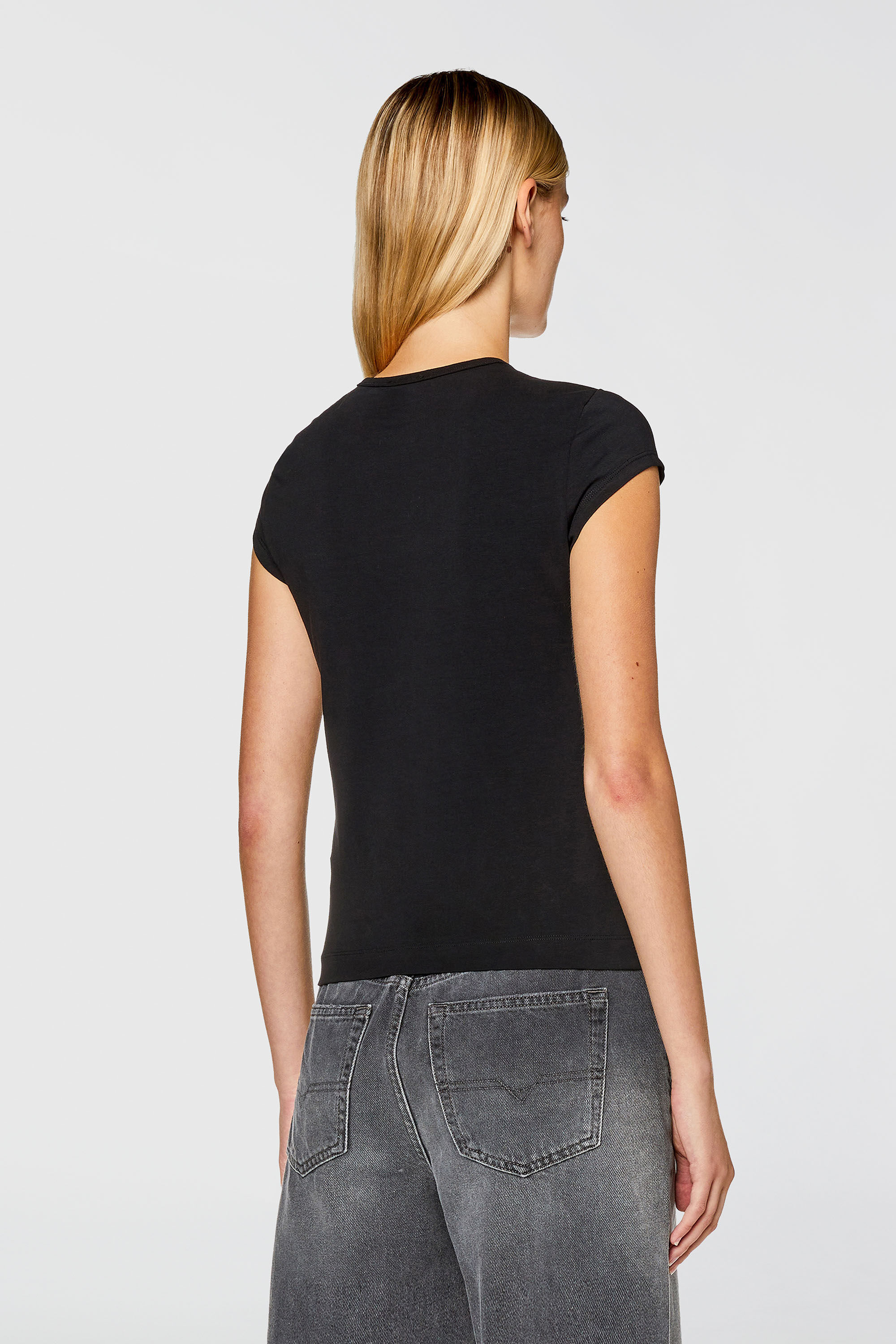 T-ANGIE Woman: Cotton T-shirt with cut-out D logo | Diesel {{Country}}