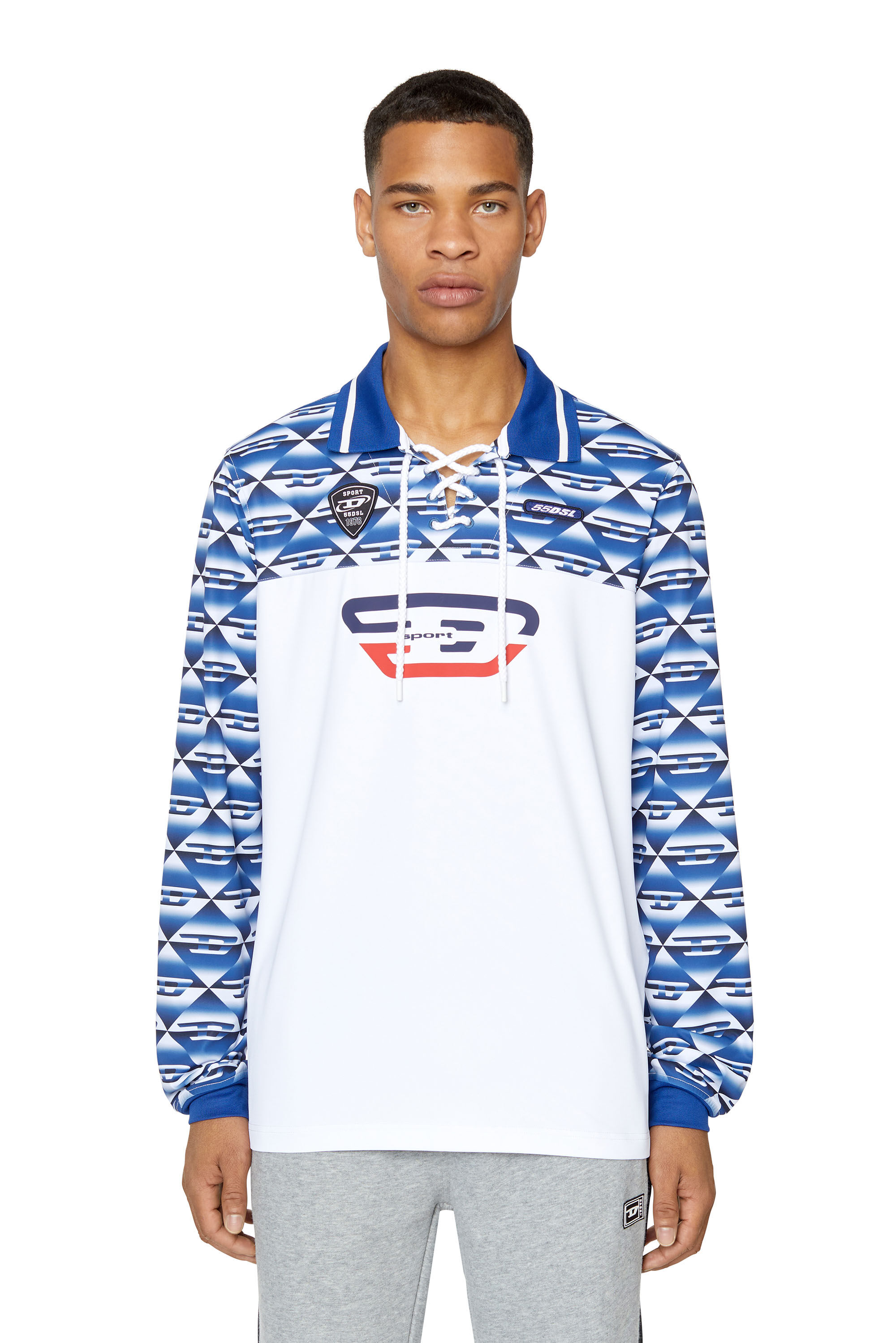 Diesel - AMST-BARABELL-HT22, White/Blue - Image 3