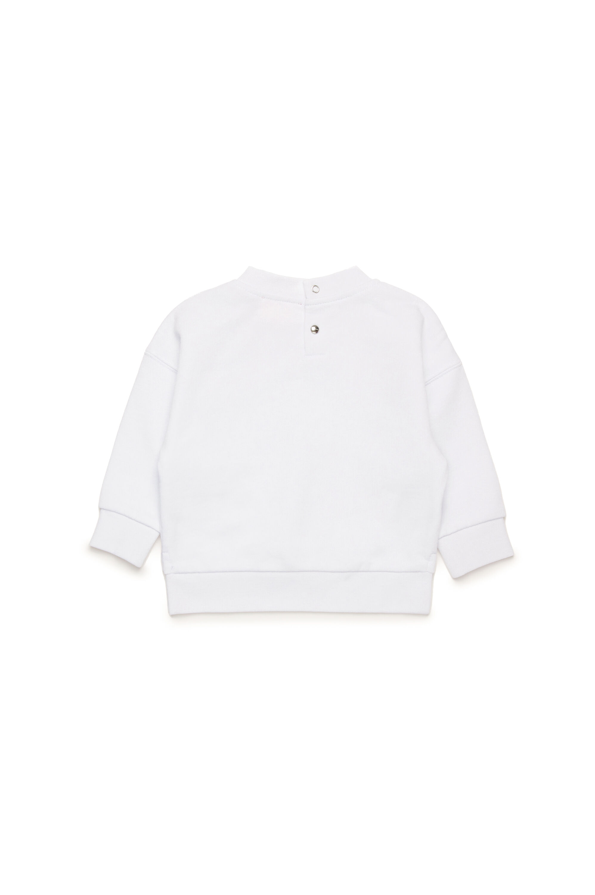 Diesel - SFLOWERB, Woman's Cotton sweatshirt with metallic logo in White - 2