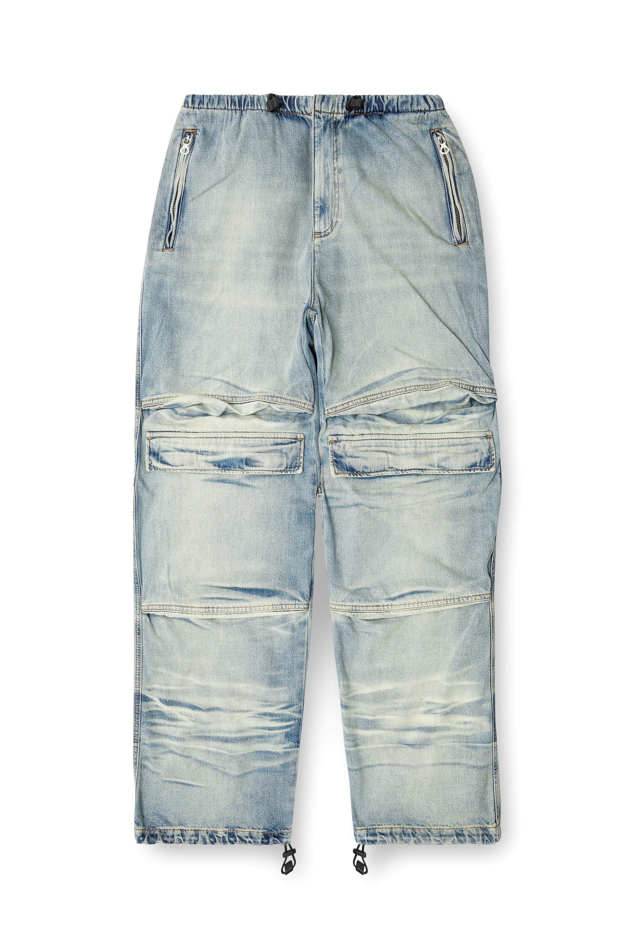 Diesel - Unisex's Relaxed Jeans D-Dayetz 0ABDF, Light Blue - 2