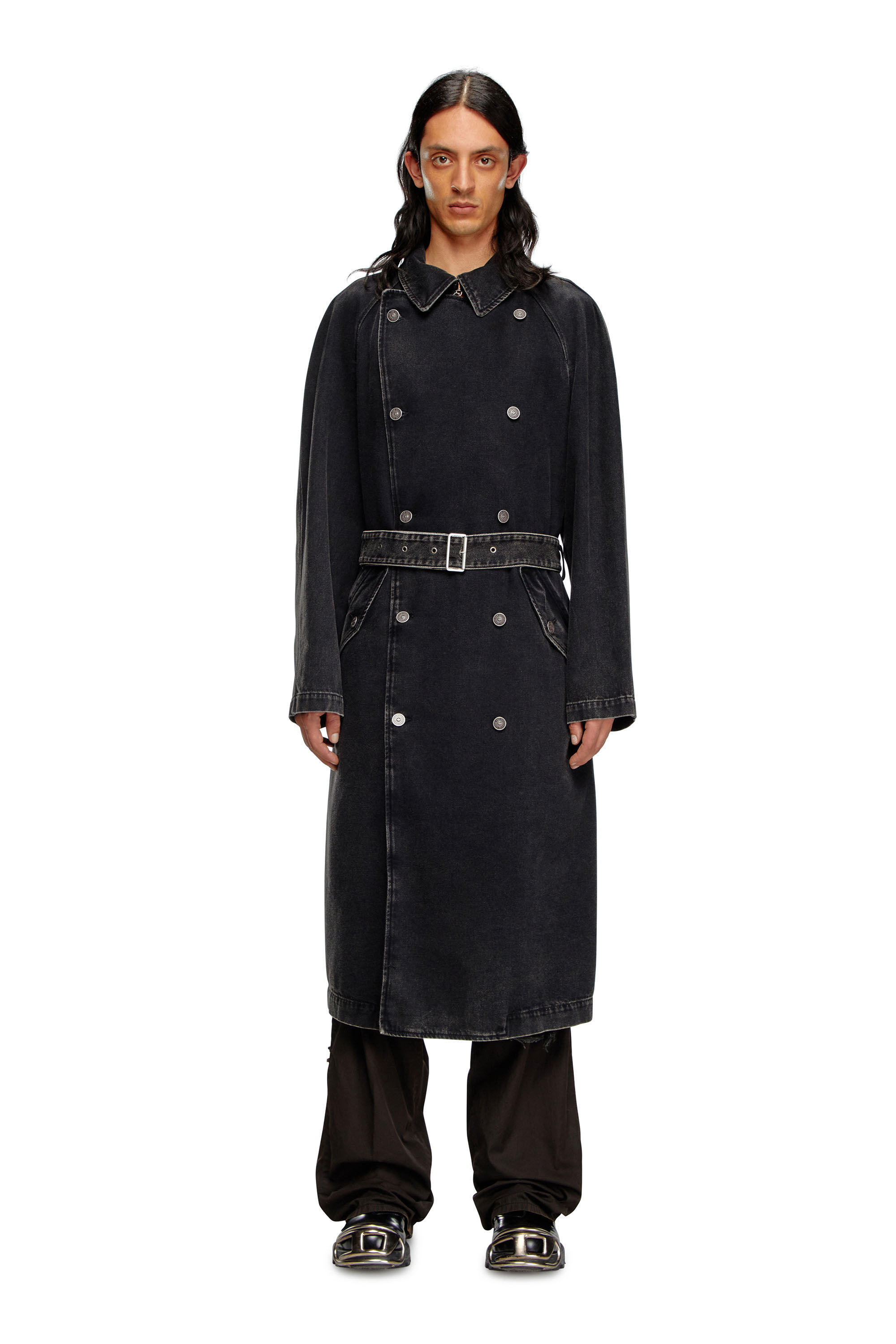 Diesel black coat best sale
