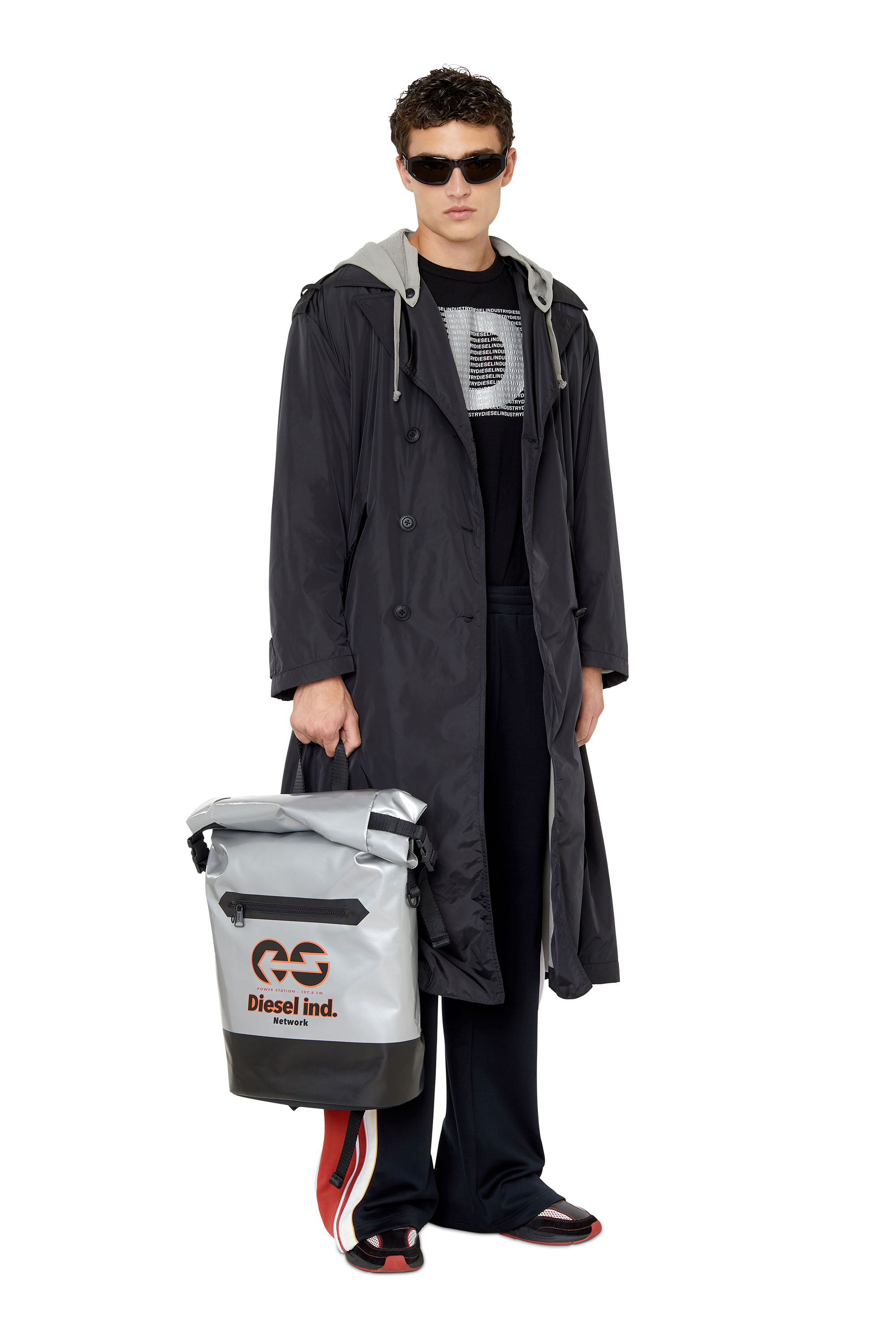 Diesel - TRAP/D BACKPACK, Silver - Image 1