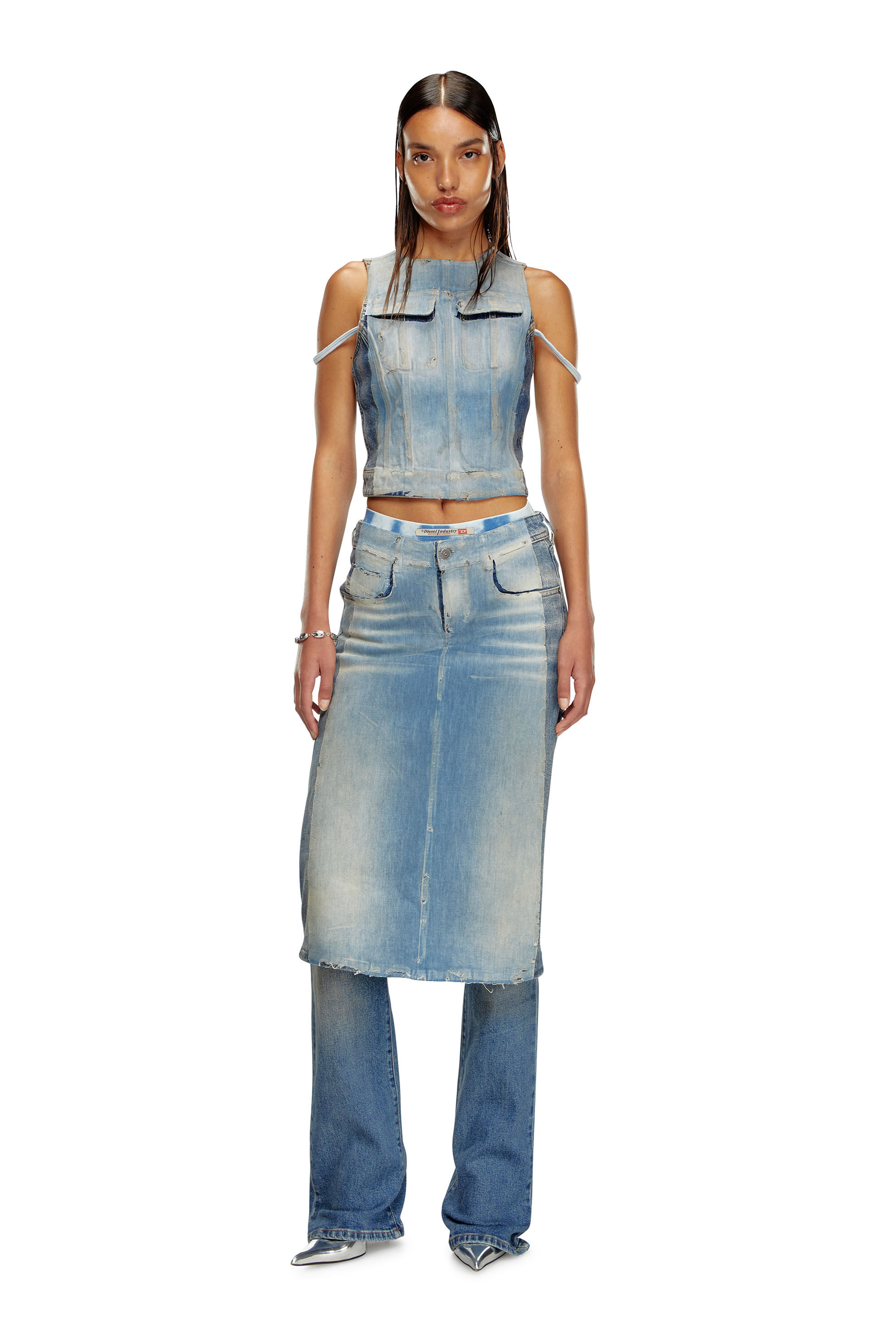 Diesel - Woman's Bootcut Jeans D-Sel 007X8, Medium blue - 1