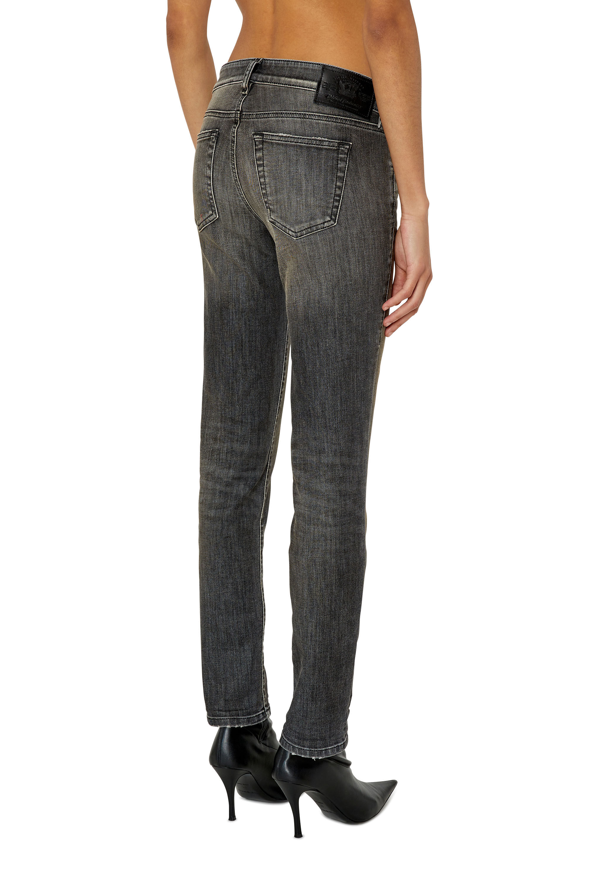 Diesel - D-Ollies JoggJeans® 09F01 Slim, Black/Dark grey - Image 4