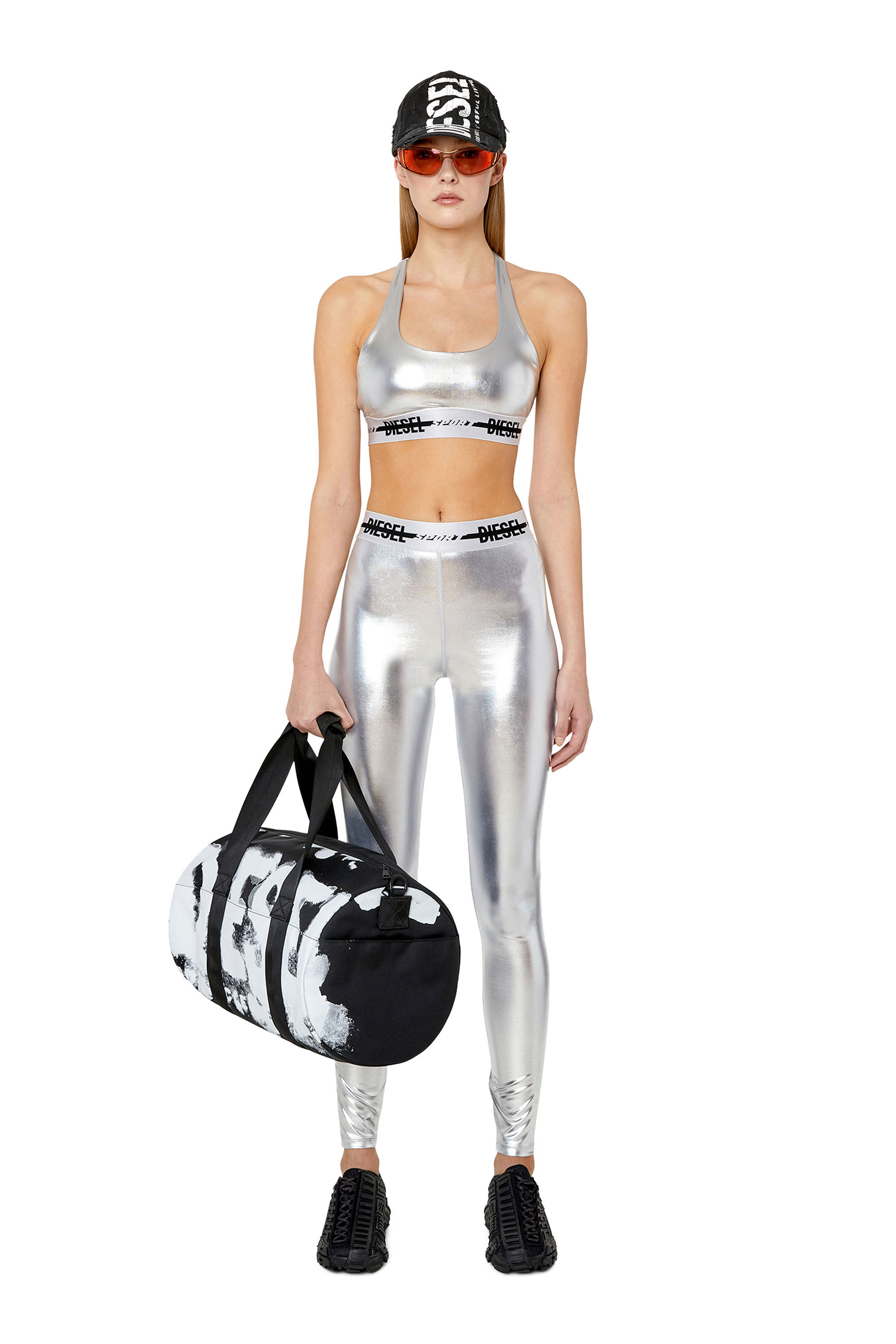 Metallic 2025 sports leggings