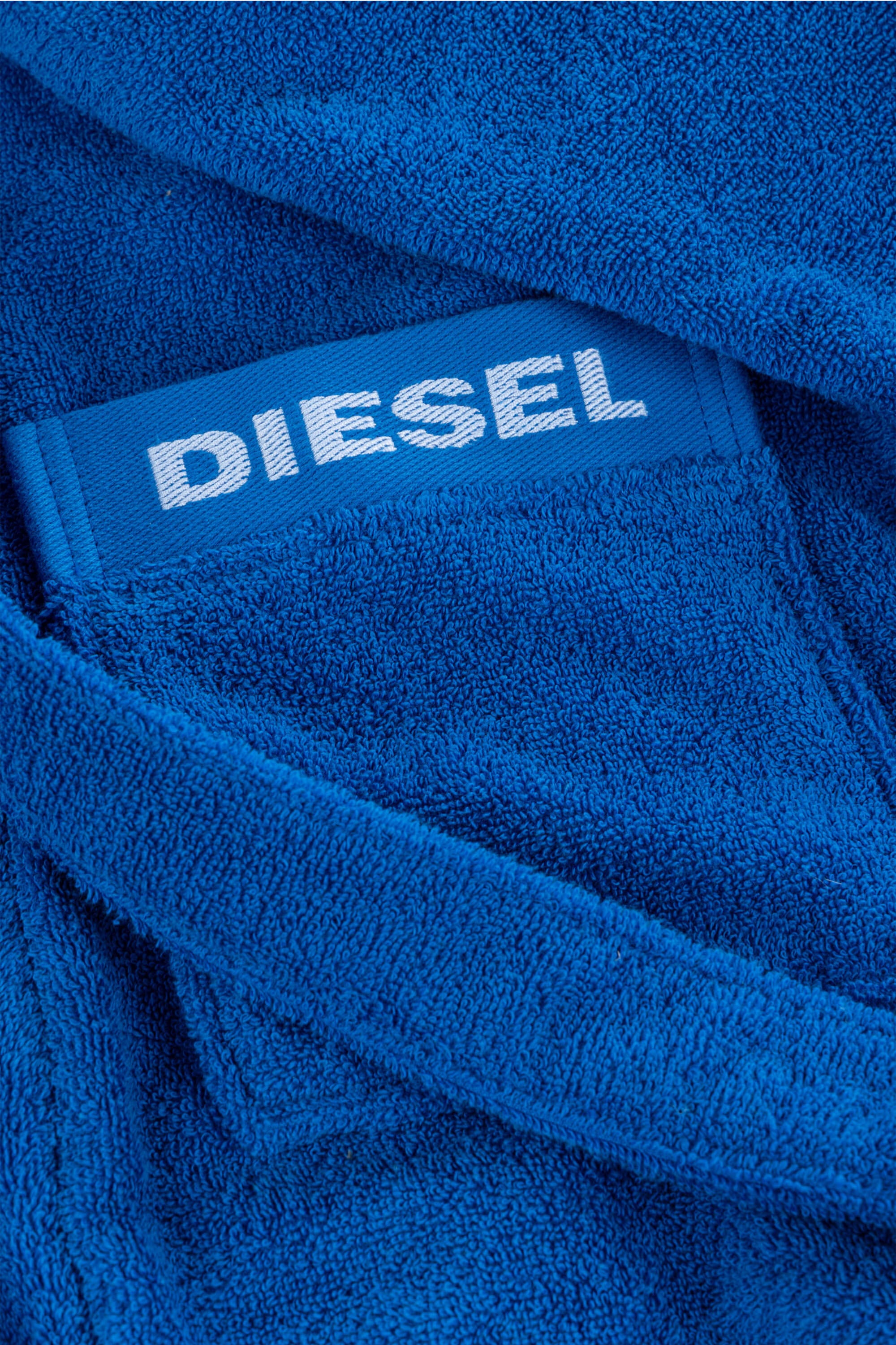 Diesel - 1015112 LOGO-COTTON BATHROBE SIZE M/L BL, Unisex's Logo-Cotton Terry Bathrobe, M/L size in Blue - 2