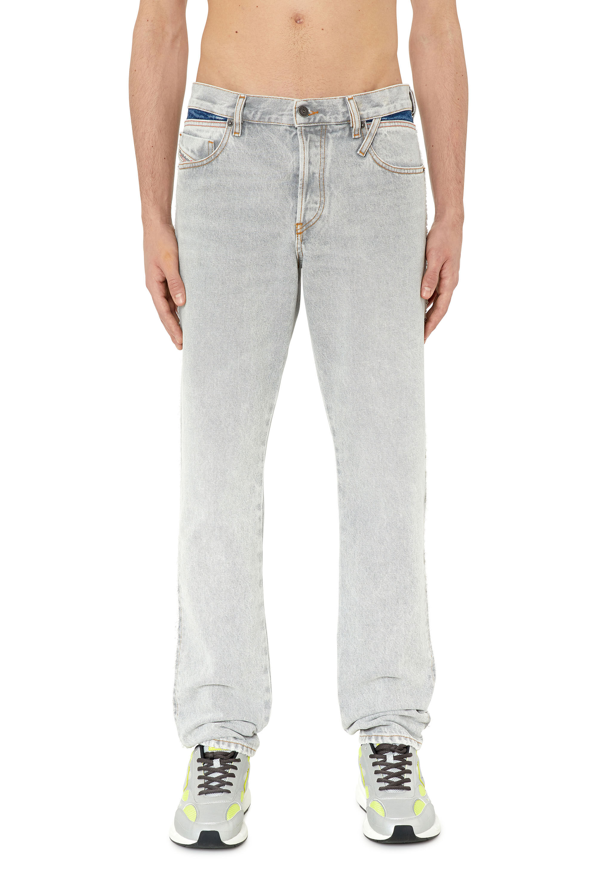 Diesel - 1995 D-Sark 007N5 Straight Jeans, Light Grey - Image 3