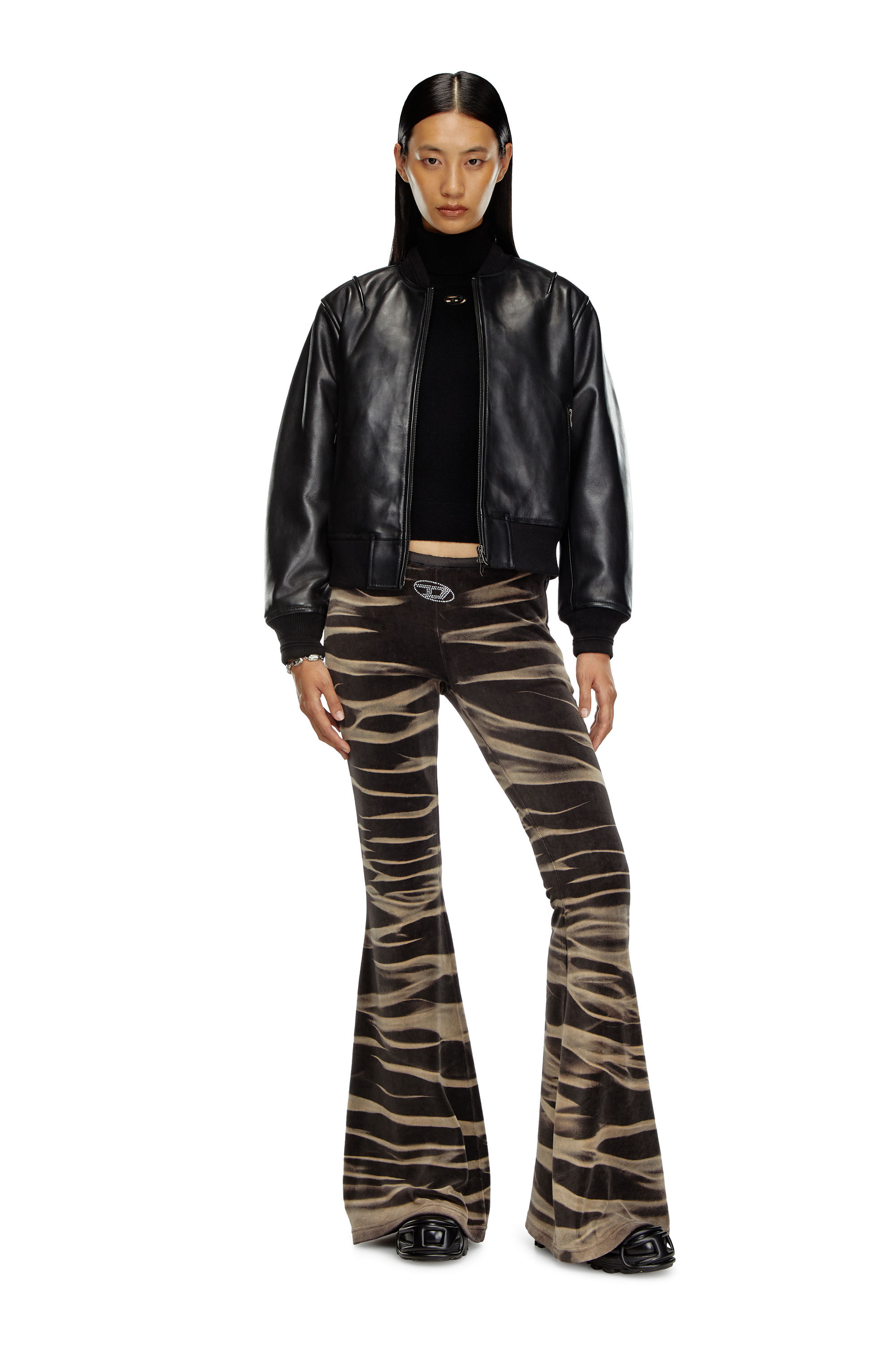 Women's Turtleneck jumper in wool and cashmere | Black | Diesel