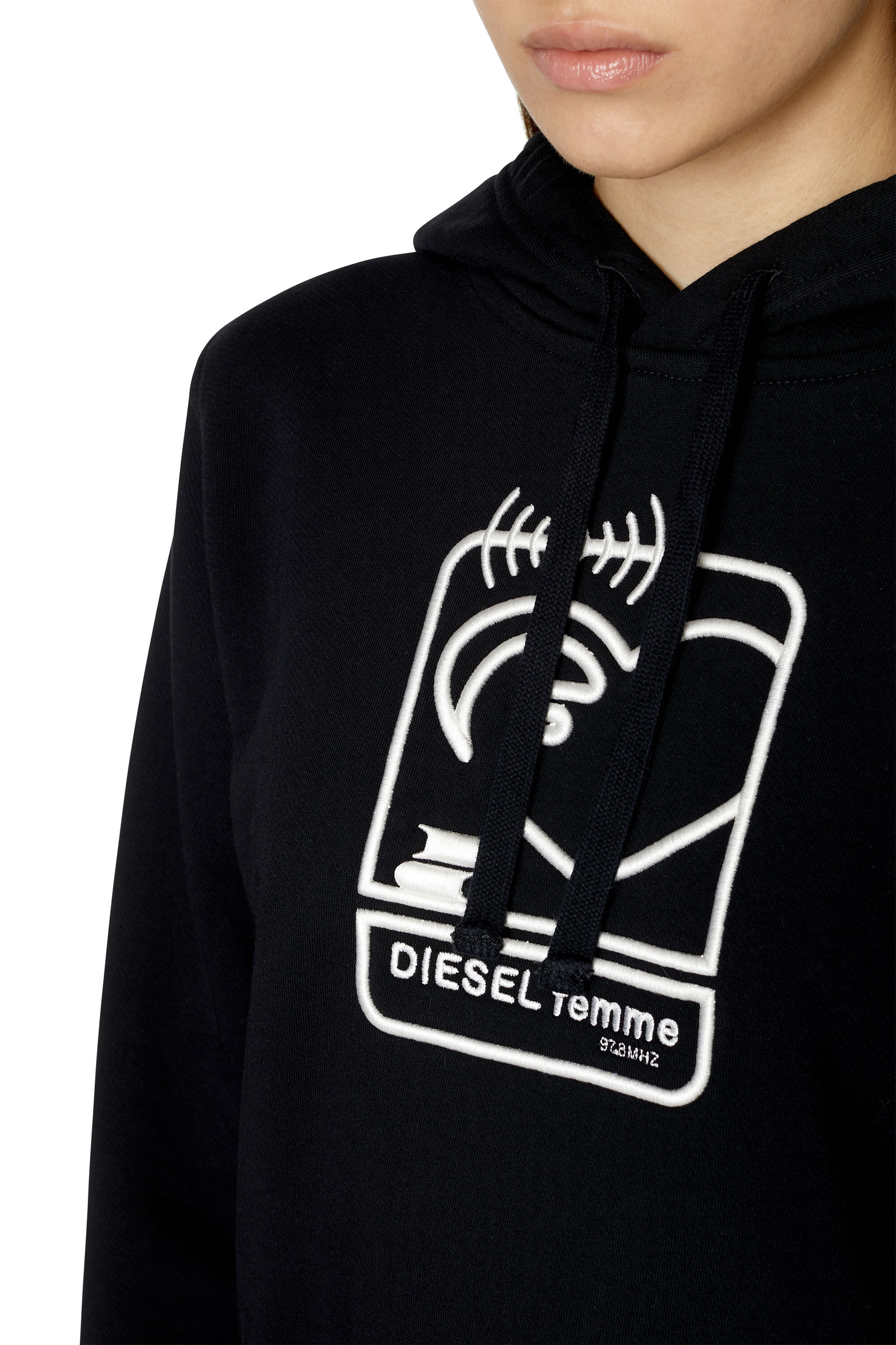 Diesel - F-REGGY-HOOD-E1, Black - Image 6