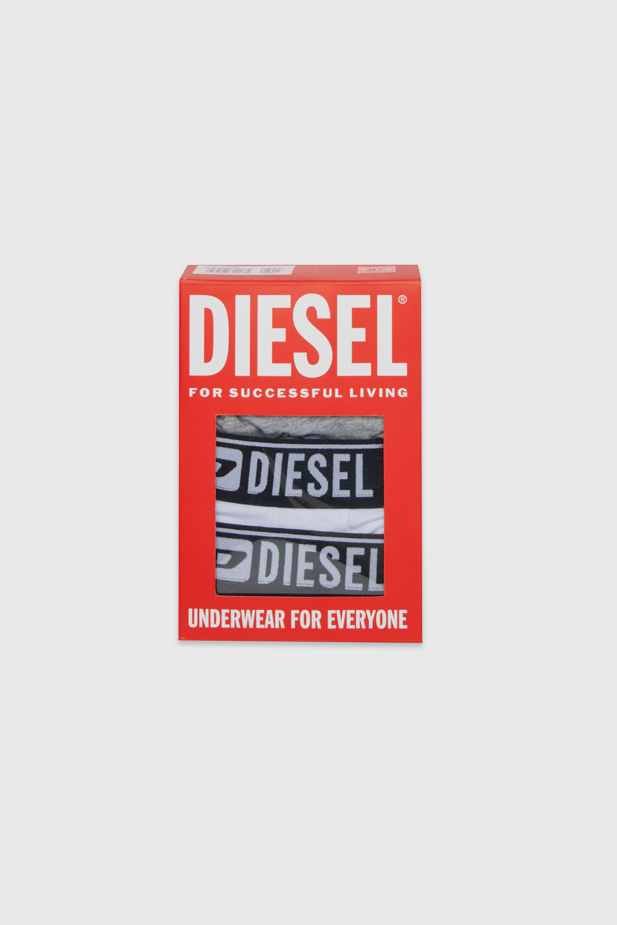 Diesel - UM-UGINTRIPACK-DD, Man's 3-pack boxer briefs in stretch cotton in Black/Grey - 3