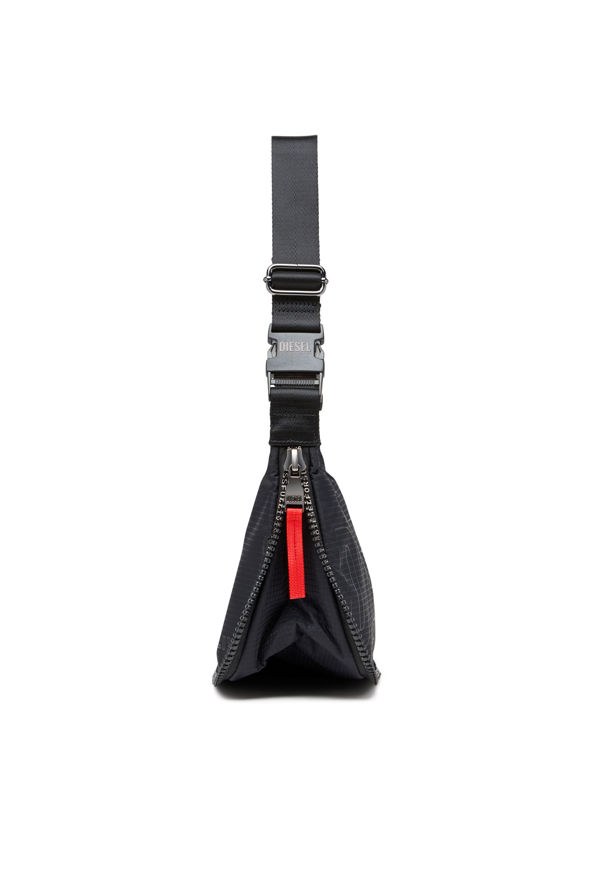 Women's Zip-D X-Expandable utilitarian shoulder bag | Black | Diesel