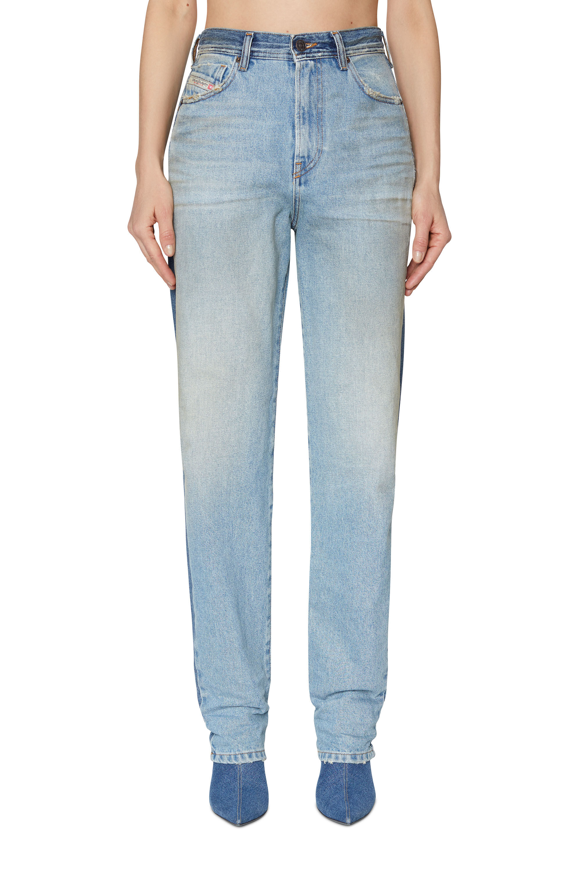 Diesel - 1956 D-Tulip 09E21 Straight Jeans, Light Blue - Image 3