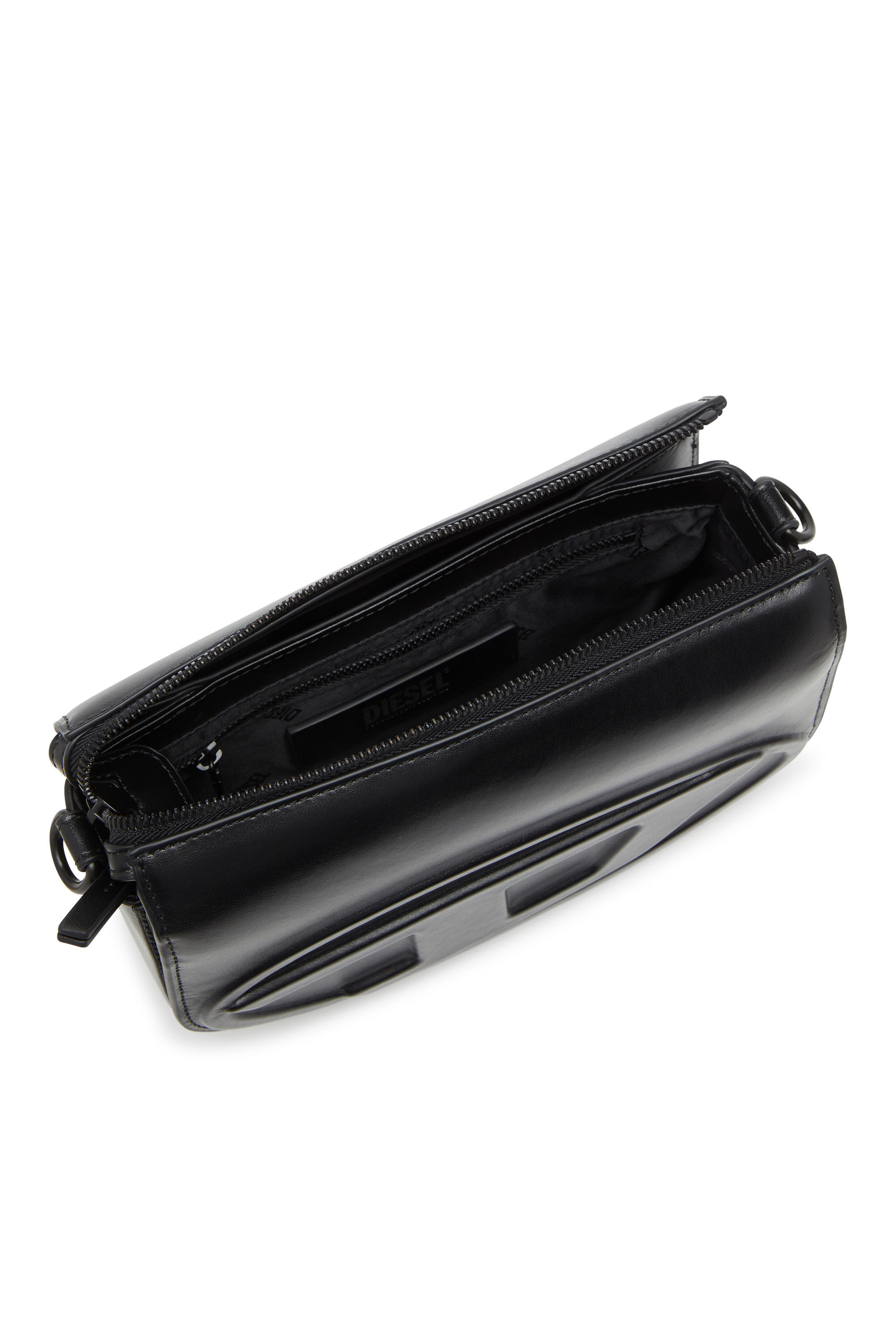 Women's 1DR-Camera bag in premium leather | Black | Diesel {{Country}}