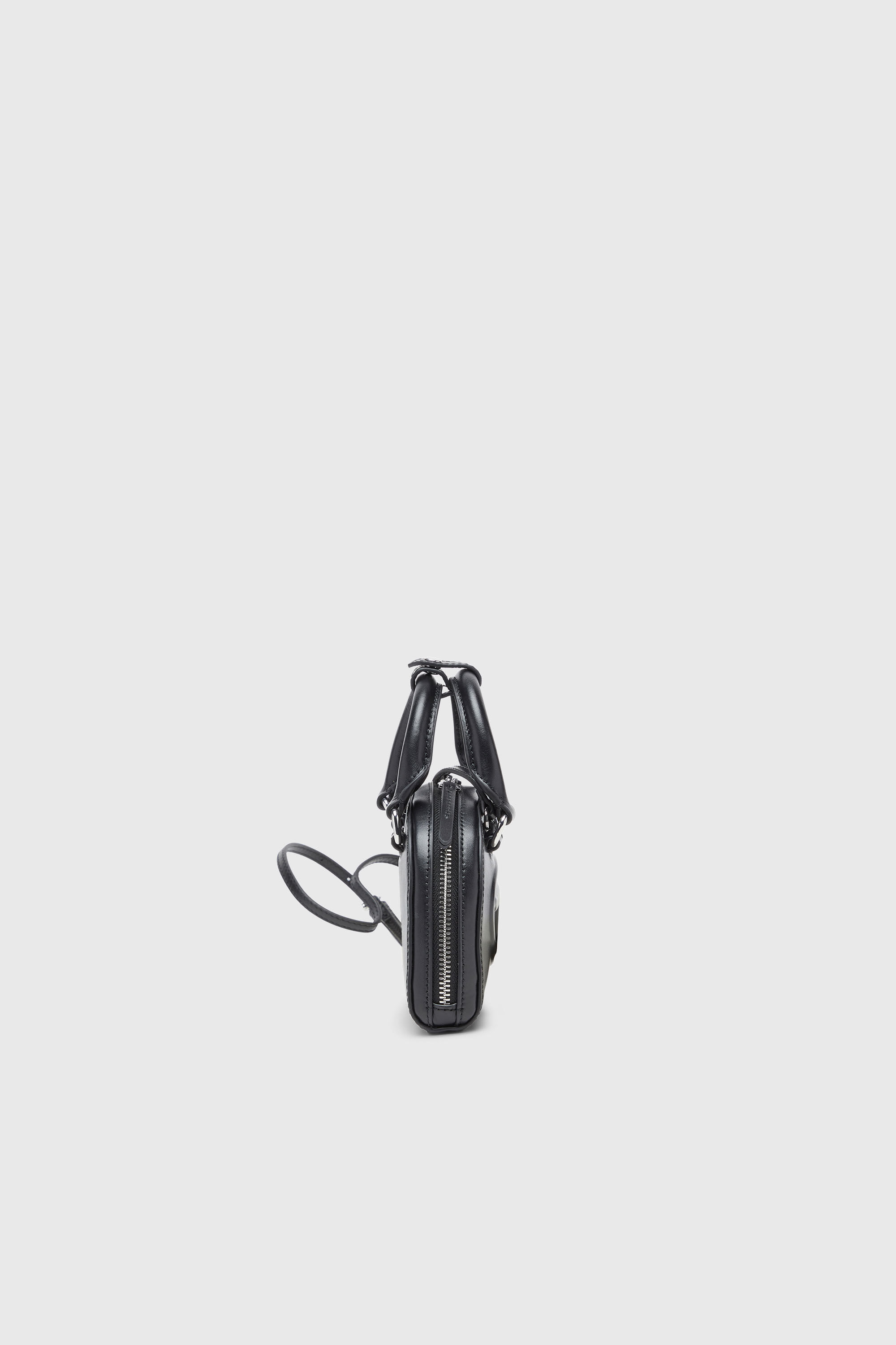 Diesel - 1DR DOME CROSSBODY XS, Woman's 1DR Dome-Slim bowling bag in nappa leather in Black - 4