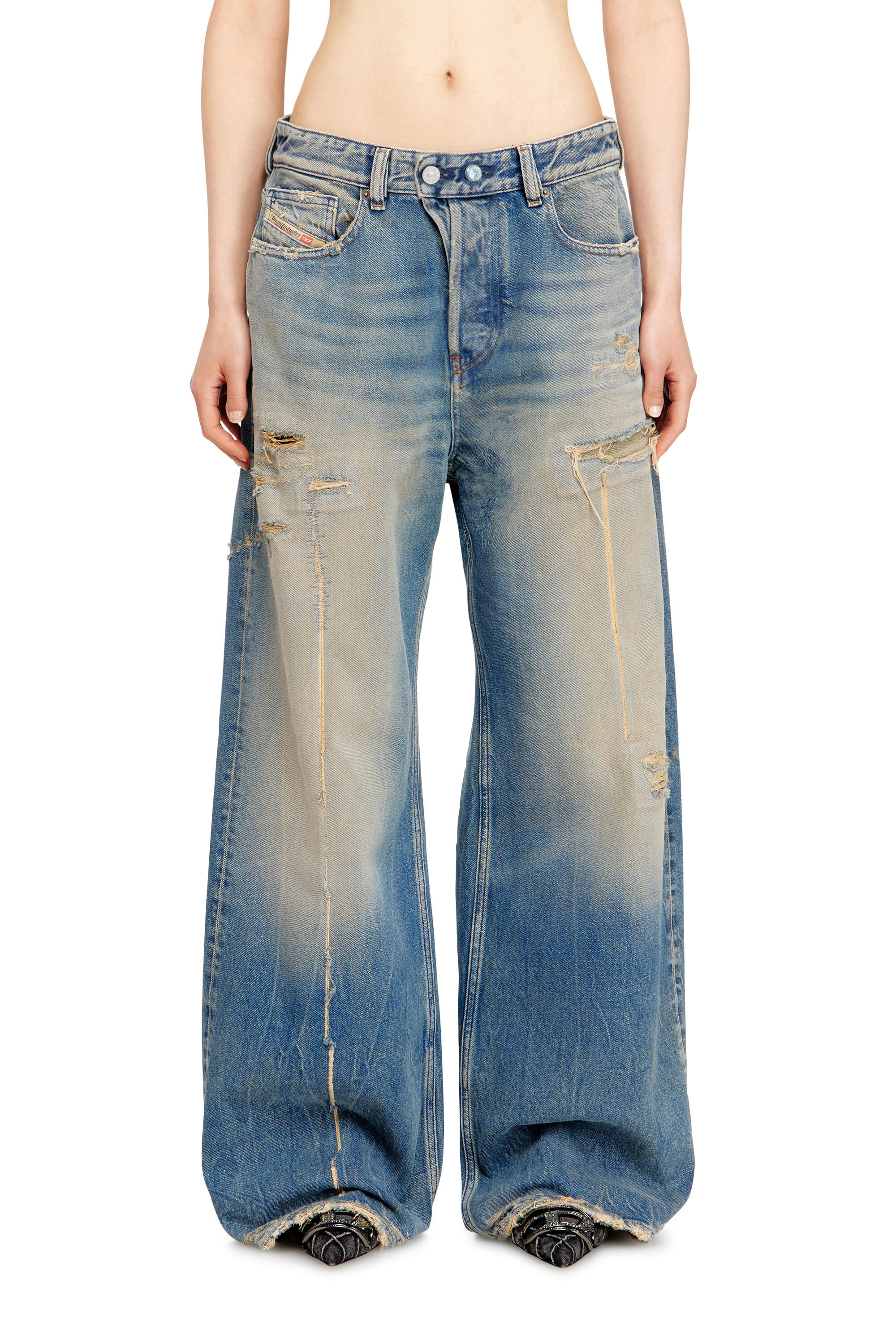 Women's Relaxed Jeans | Low Waist 1996 D-Sire | Medium blue