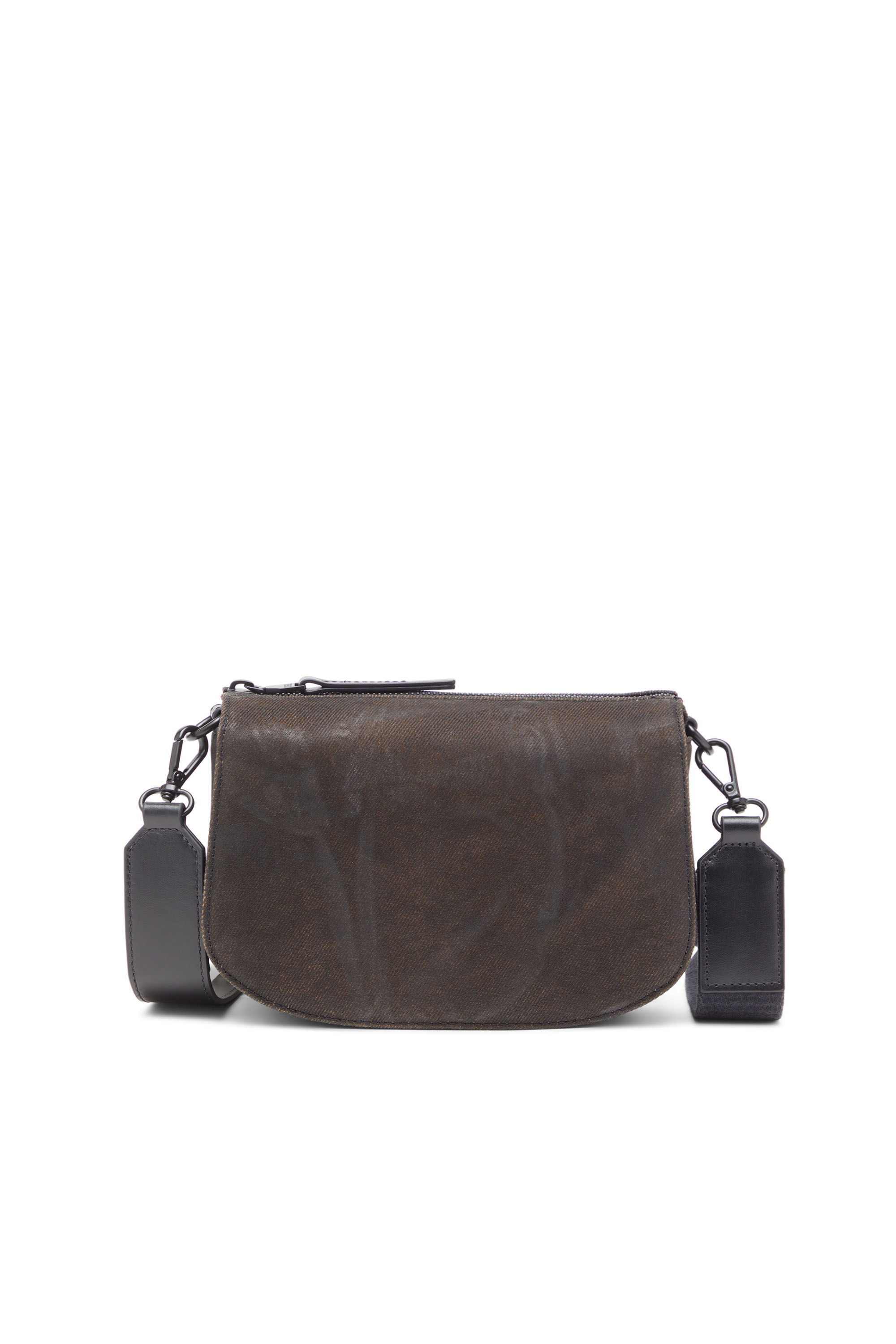 DIESEL｜ (X10223 P8079 T8013) Men's 1DR-Camera bag in flocked denim | Black | Diesel