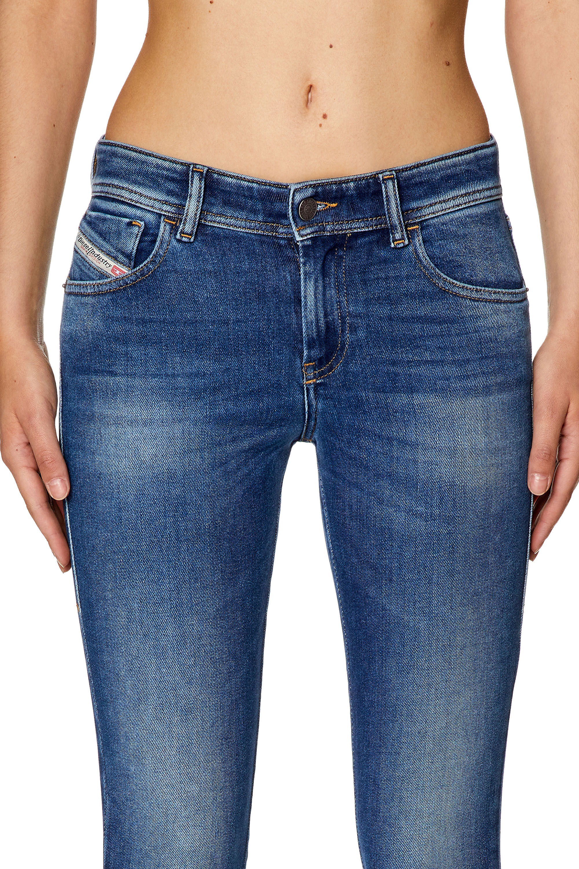 Diesel - Super skinny Jeans 2017 Slandy 09F86, Medium blue - Image 5