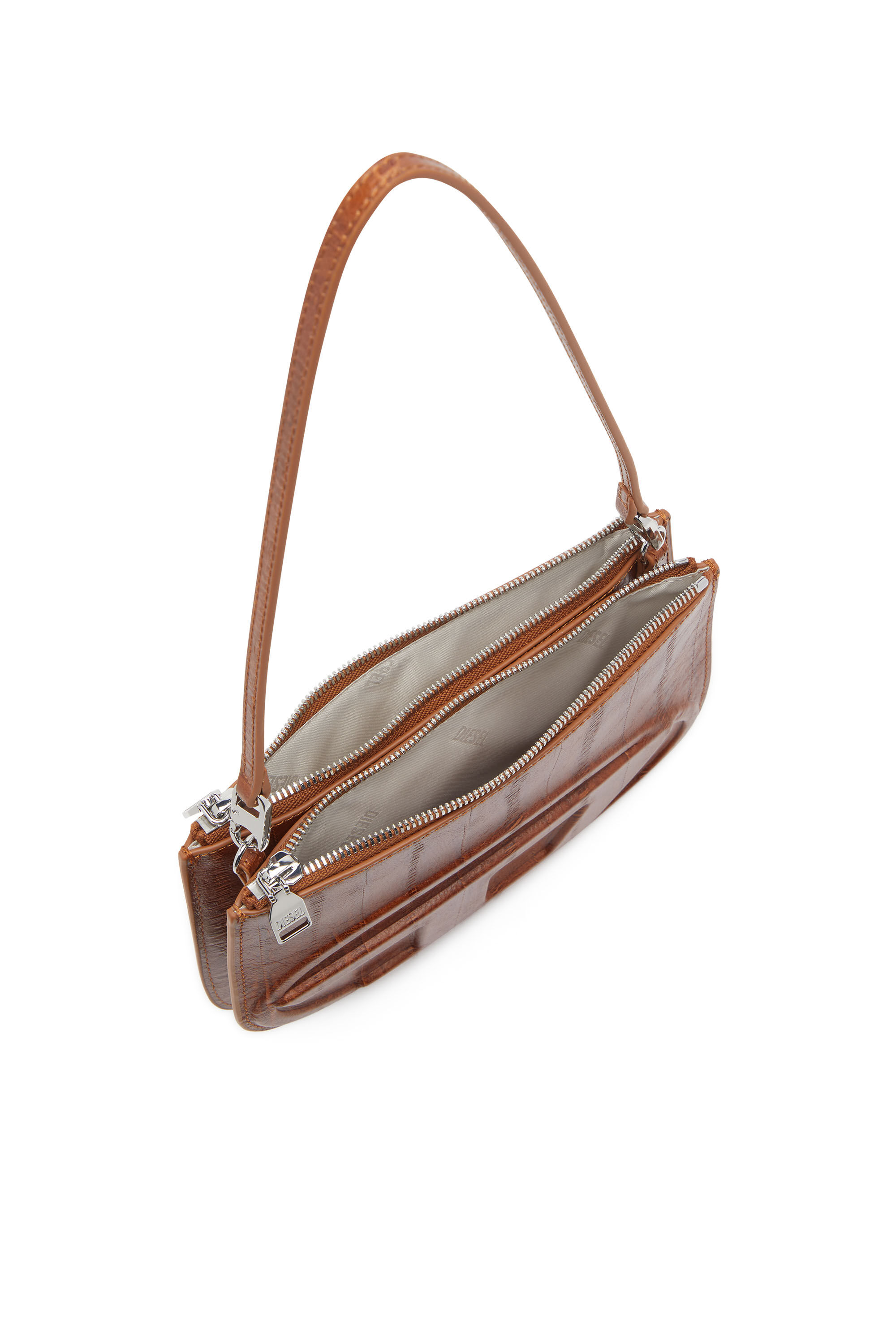 Diesel - 1DR TWIN, Woman's 1DR Twin-Double-pouch shoulder bag in printed leather in null - 5