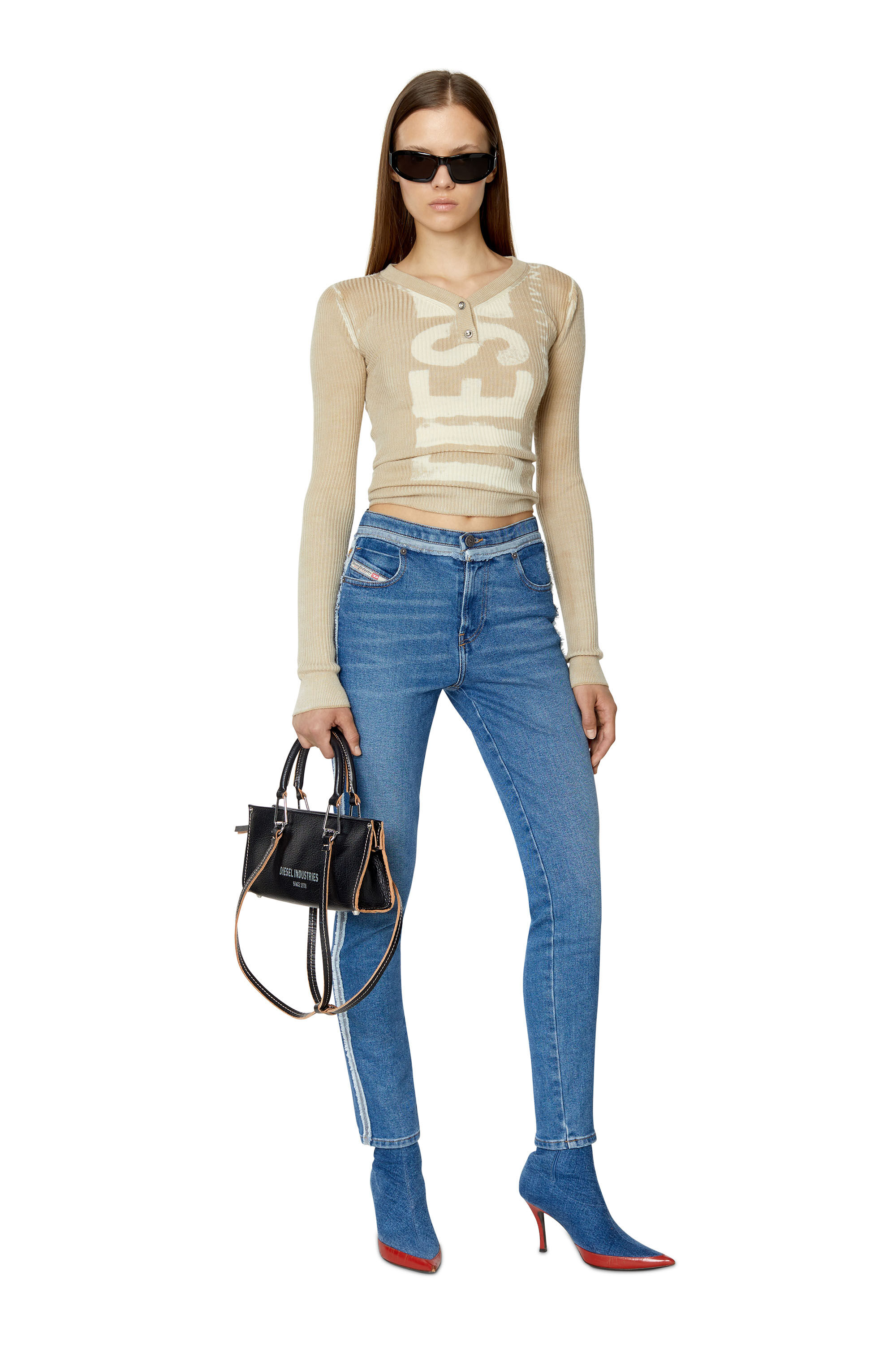 Diesel - D-Tail 09E19 Skinny Jeans, Medium blue - Image 1