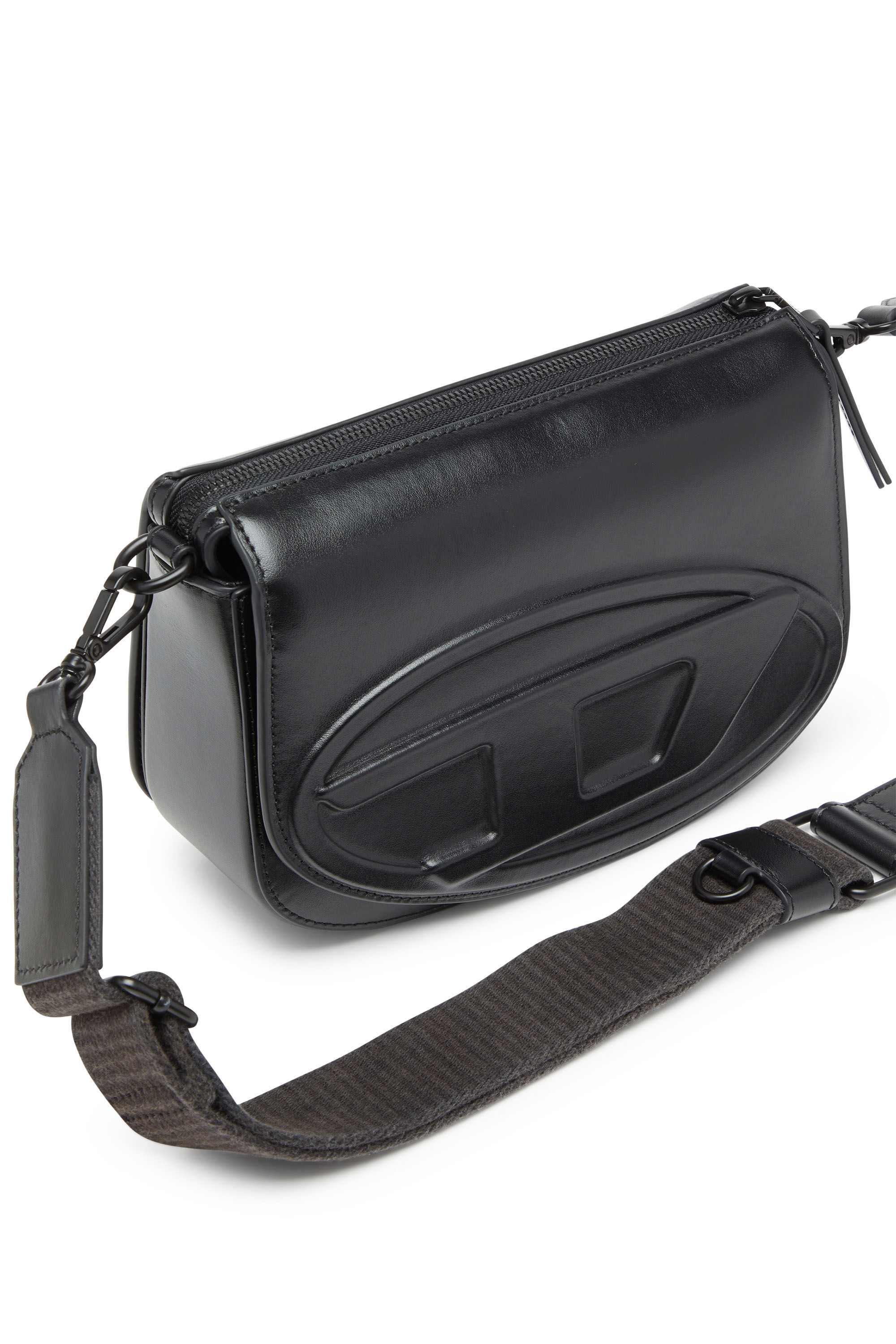 DIESEL ショルダーバッグ Diesel 1DR Camera Bag Women's 1DR-Camera bag in premium leather | Black | Diesel {{Country}}