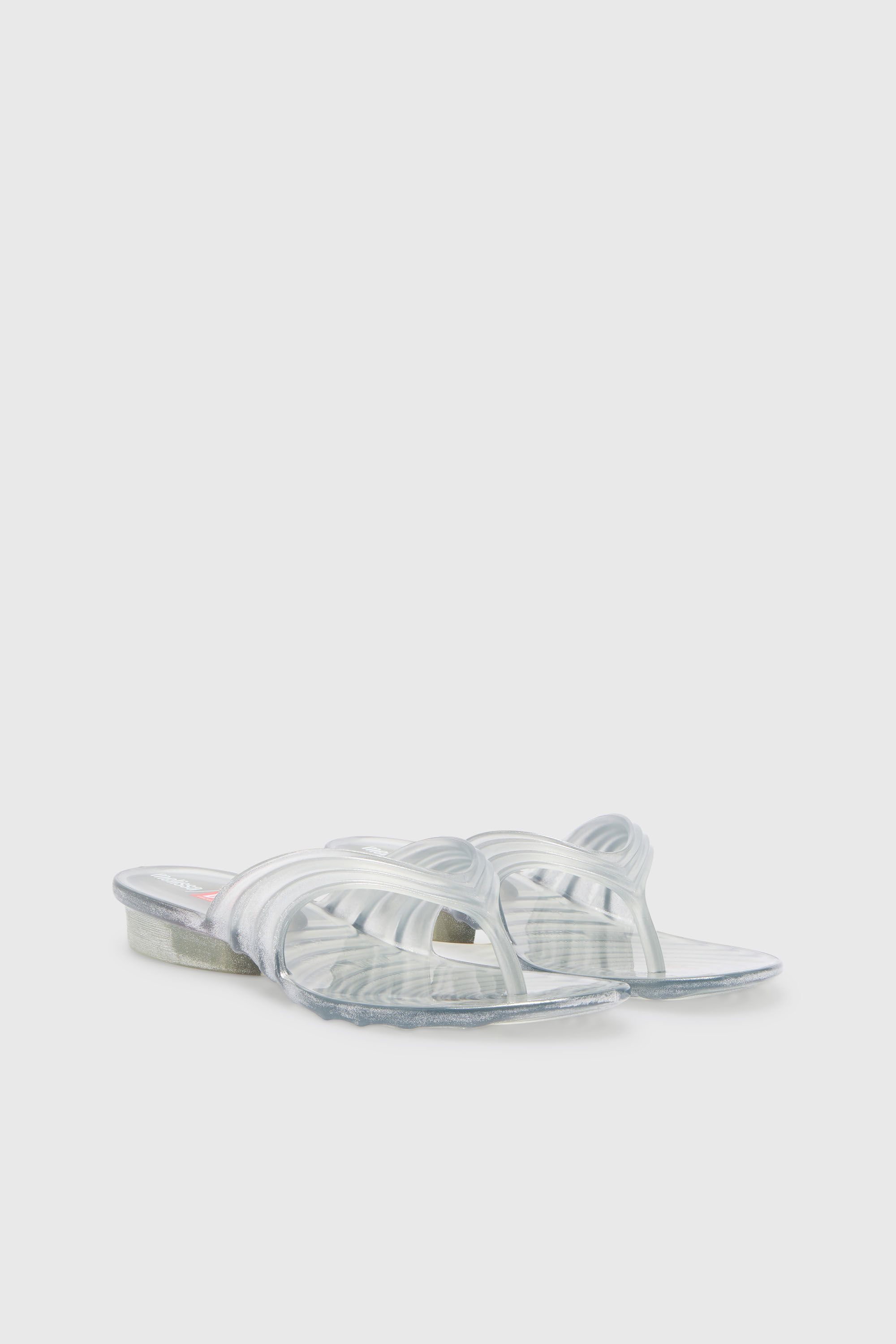 Diesel - MELISSA QUANTUM THONG, Woman's Sculptural flip-flops in Melflex&reg; in Silver - 2