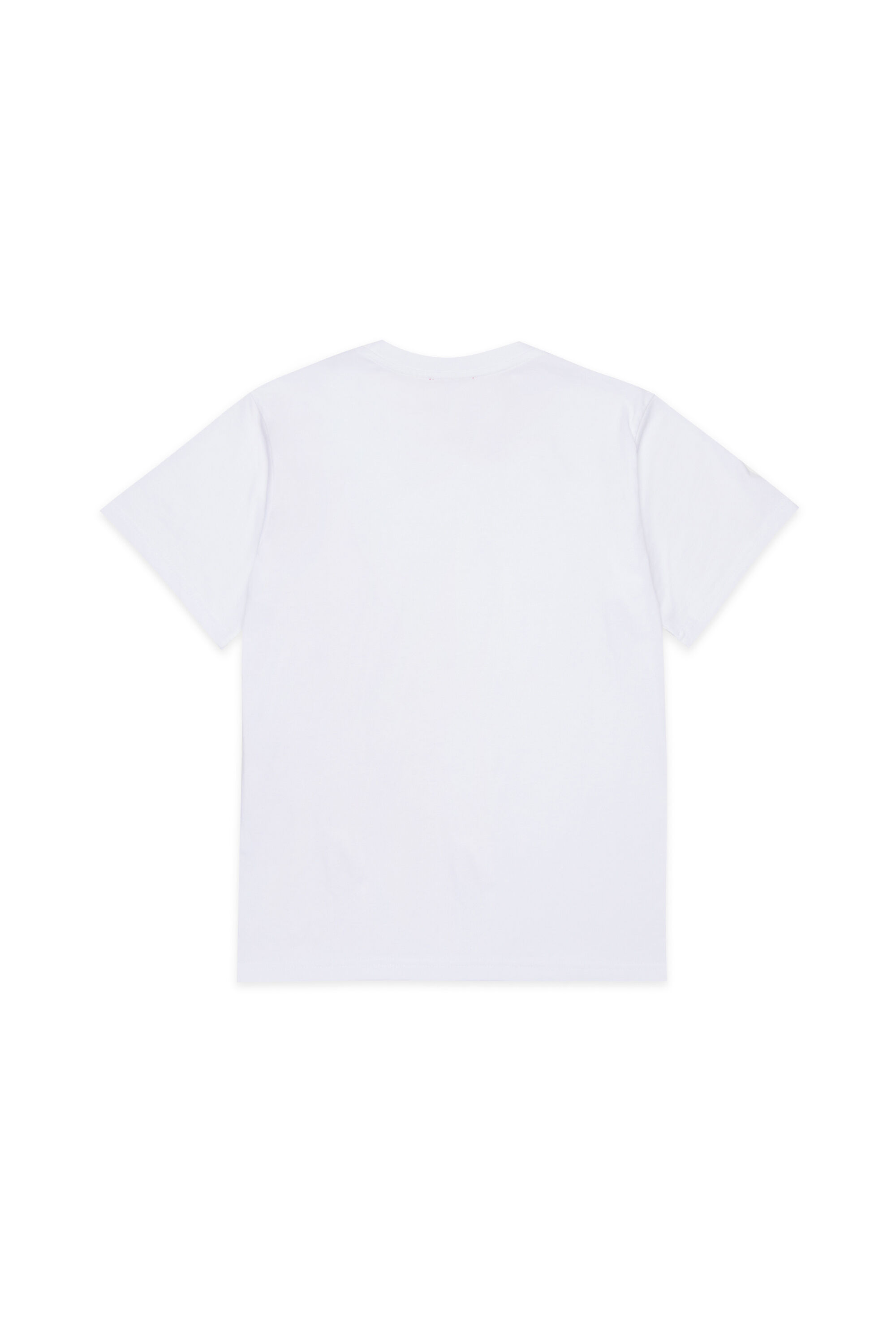 Diesel - MTOMS OVER, Man's Cotton T-shirt with maxi logo print in White - 2