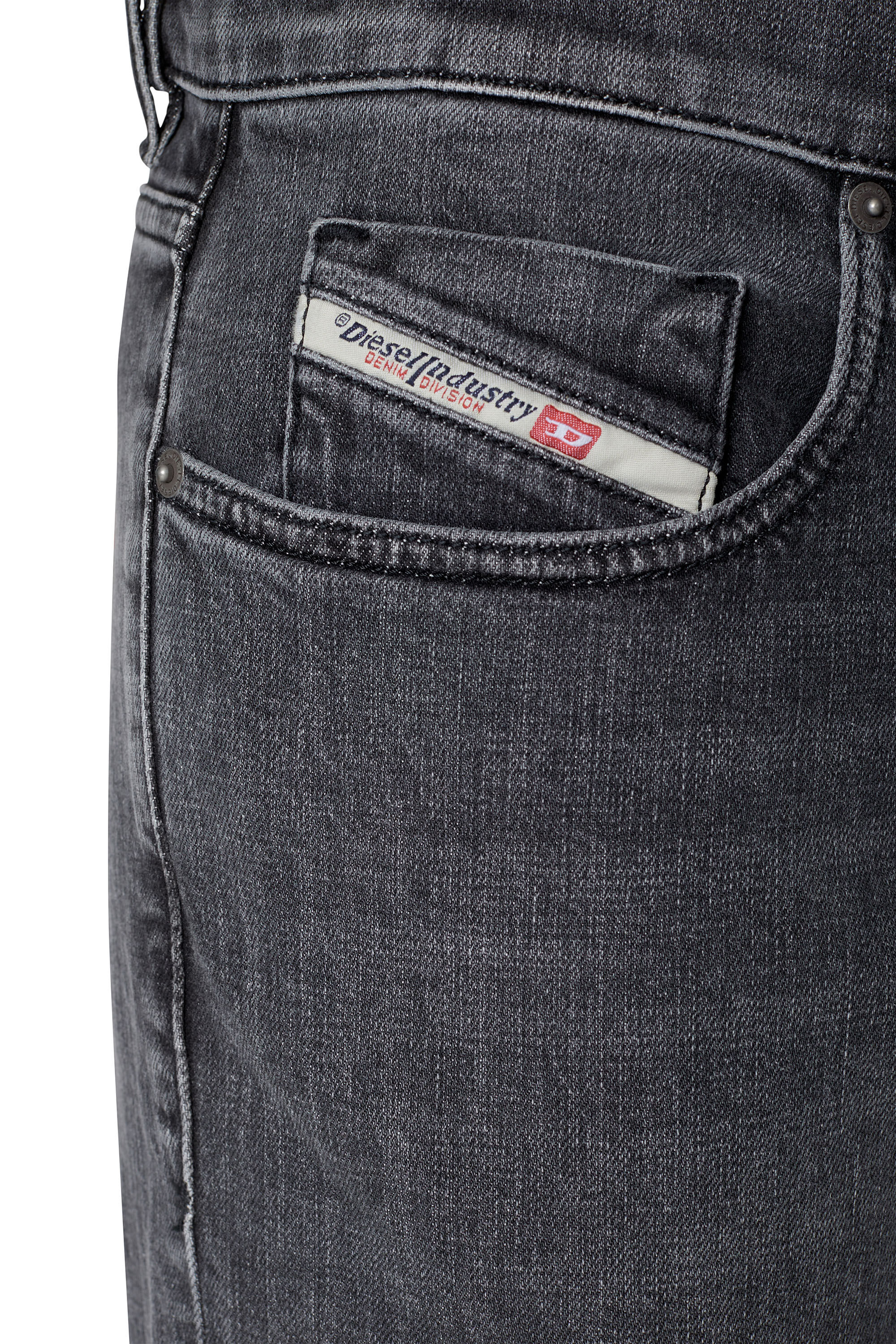 2019 D STRUKT Man Black Dark grey Jeans Diesel