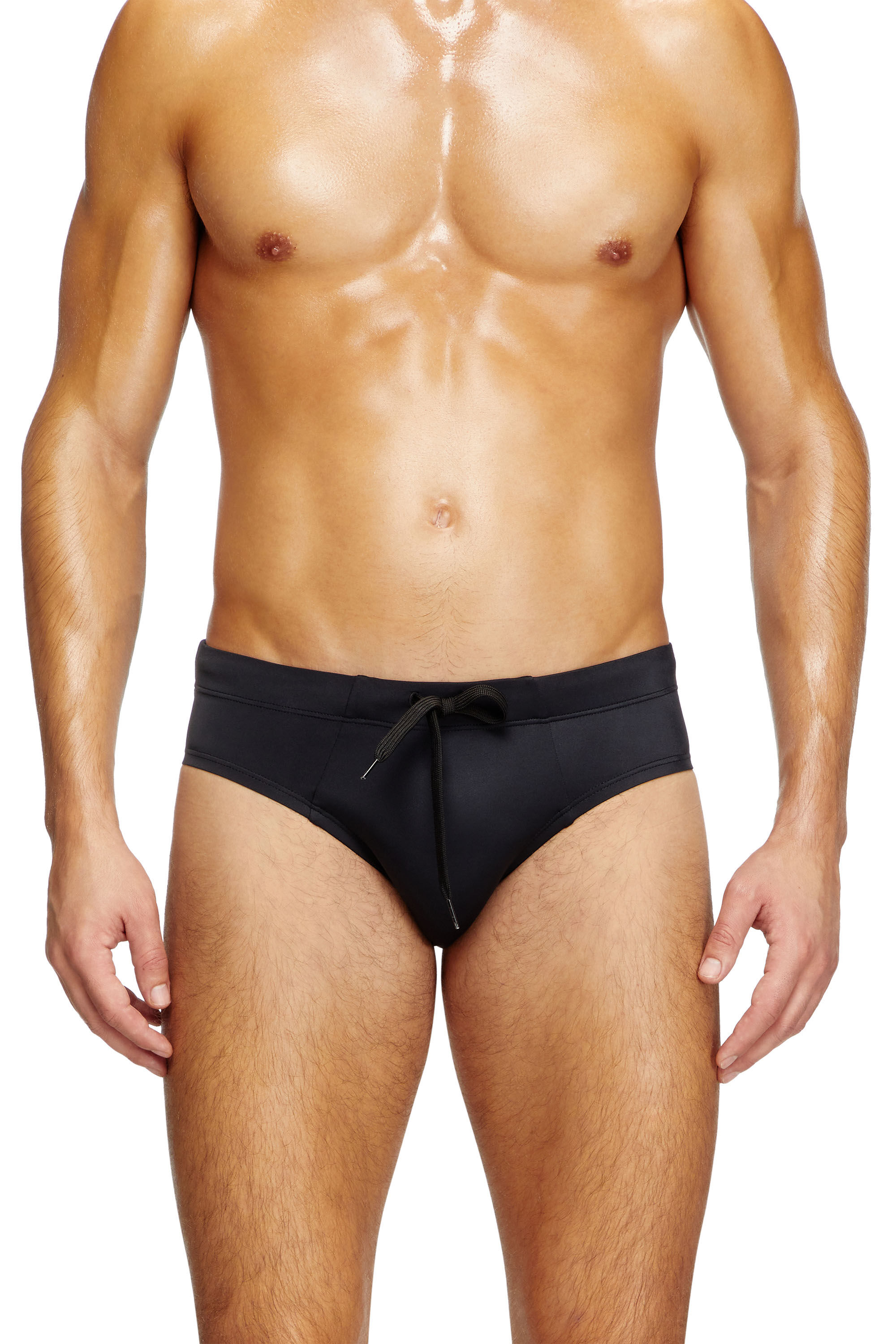 Diesel - ALFIE-D-CORE, Man's Swim briefs with logo back in Black - 1