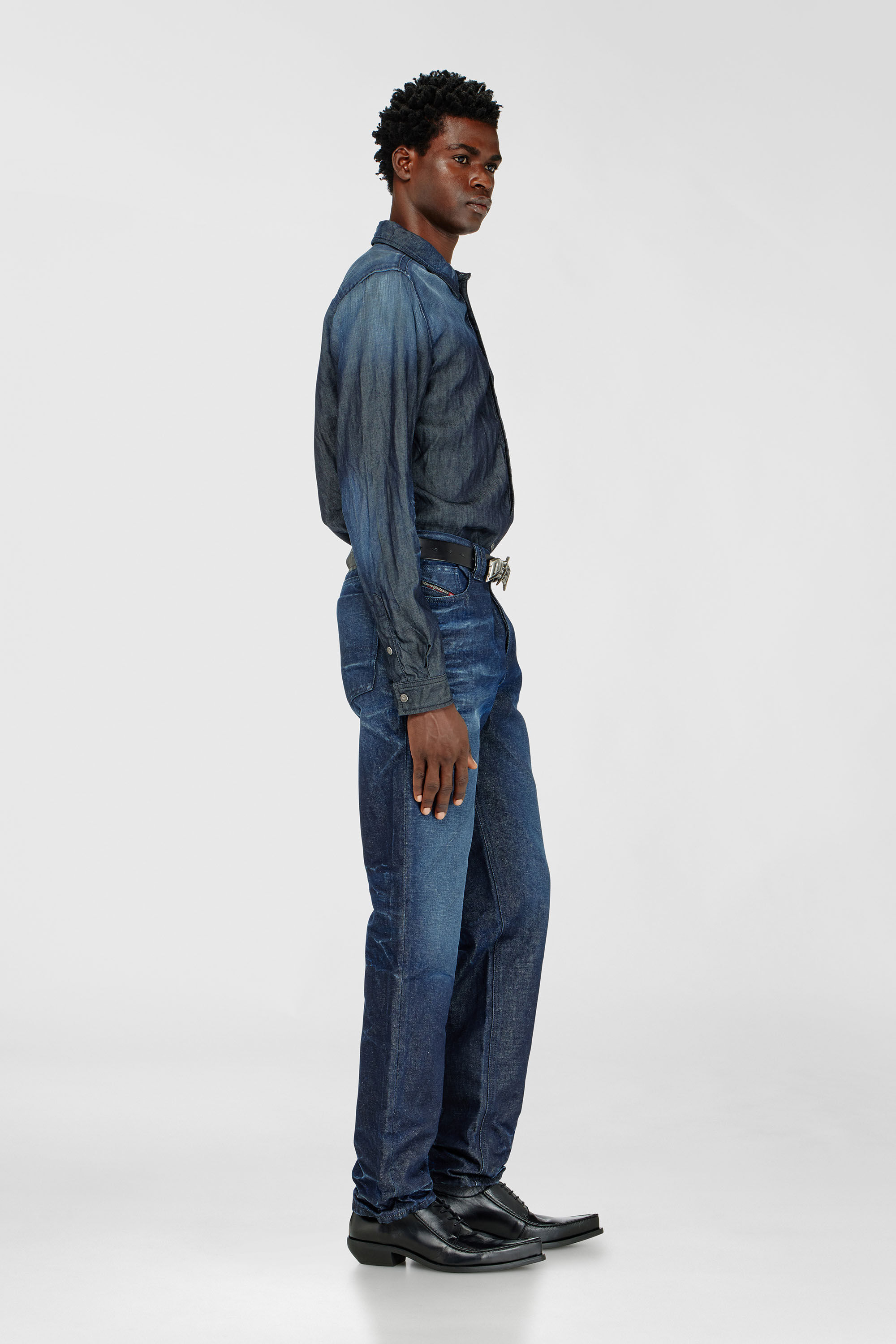Diesel - Man's Regular Jeans 1991 D-Voeed 007GF, Dark Blue - 2